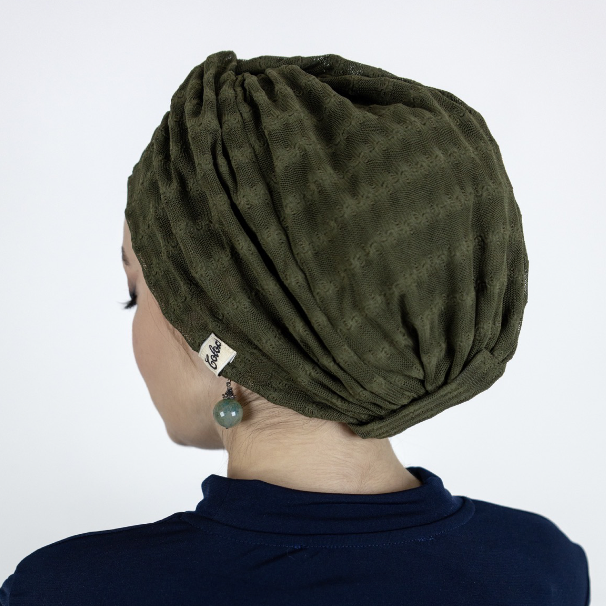 Barcelona Burgulu Bone - Dokulu Örme File Kumaş