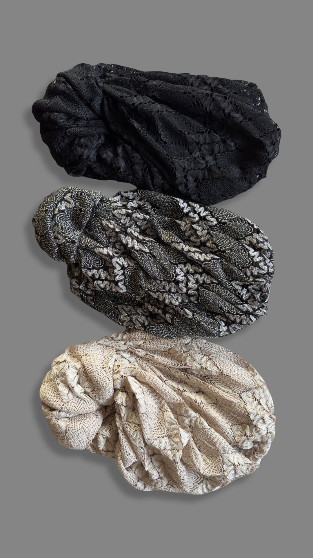 Beyrut Topuzlu Bone - Dokulu File Kumaş