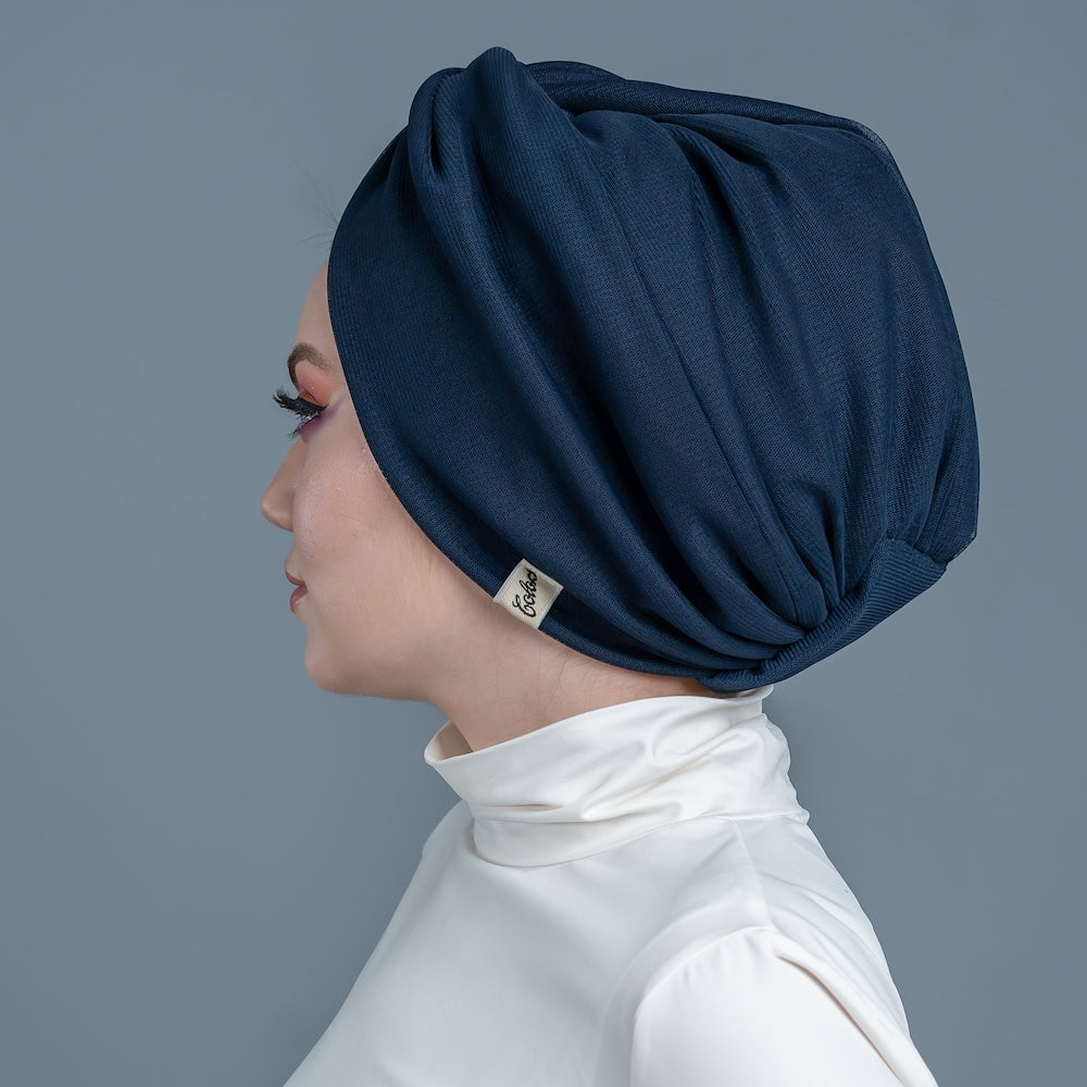 Twisted Comfy Navy Tulle Bone