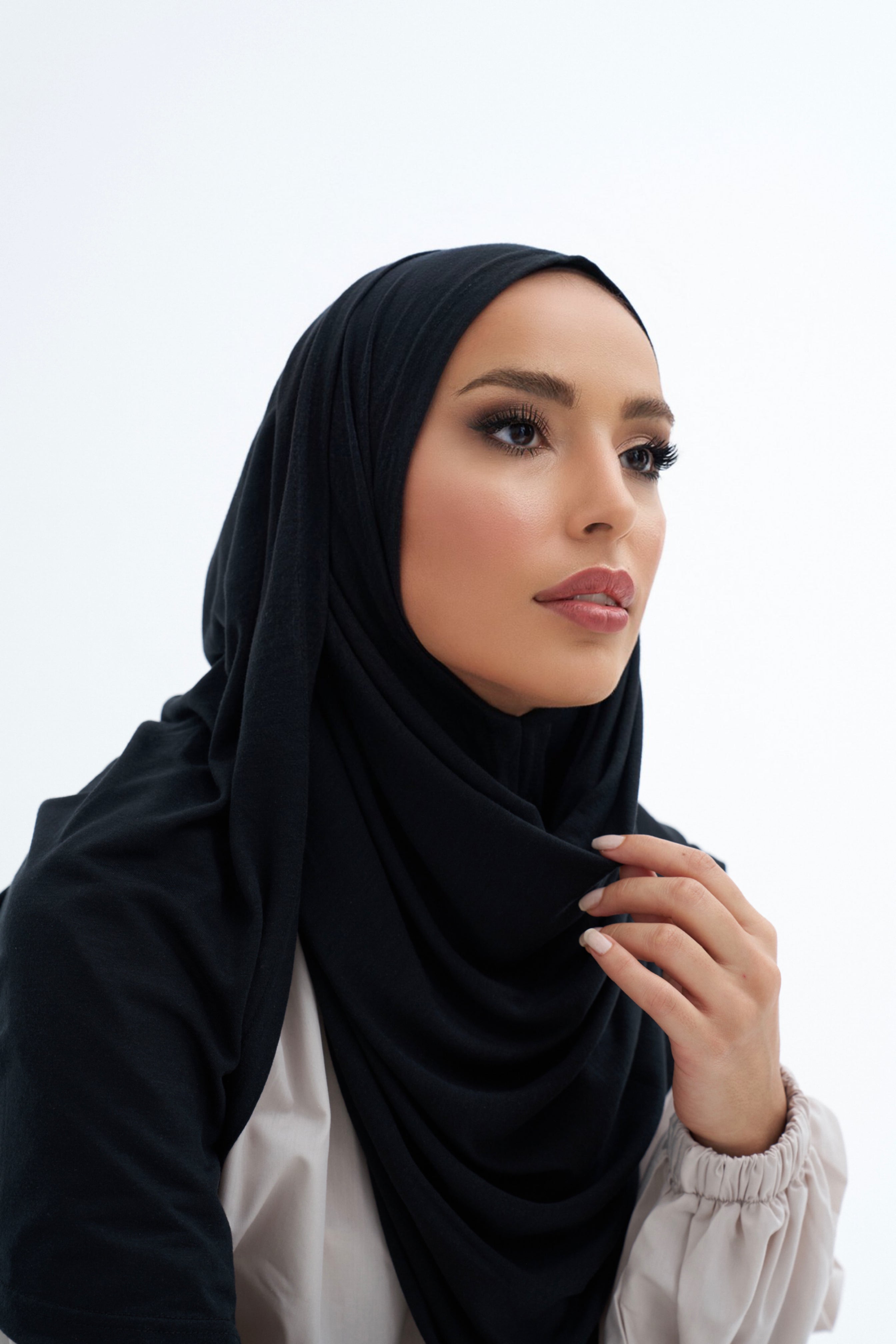 Ready-made Cotton Scarf - Lyocell Fabric - BitterColors