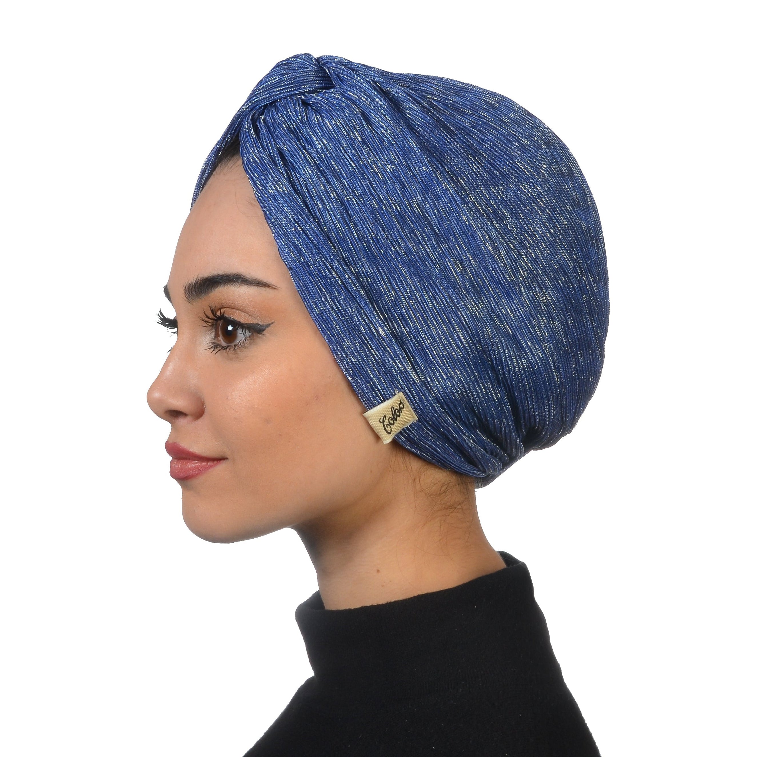 Barcelona Burgulu Bone - Işıltılı Plise Kumaş