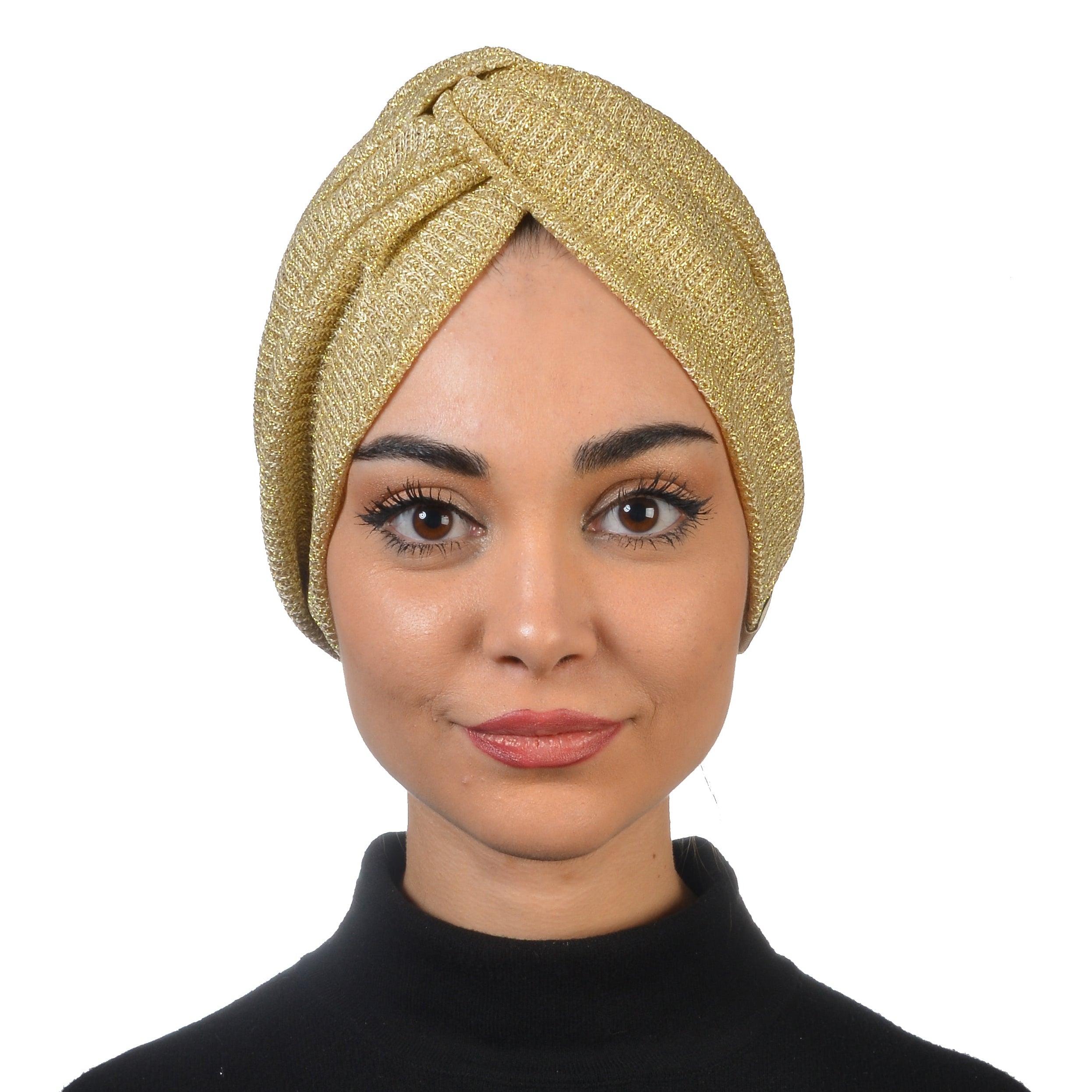 Barcelona Burgulu Bone - Işıltılı Örme Kumaş