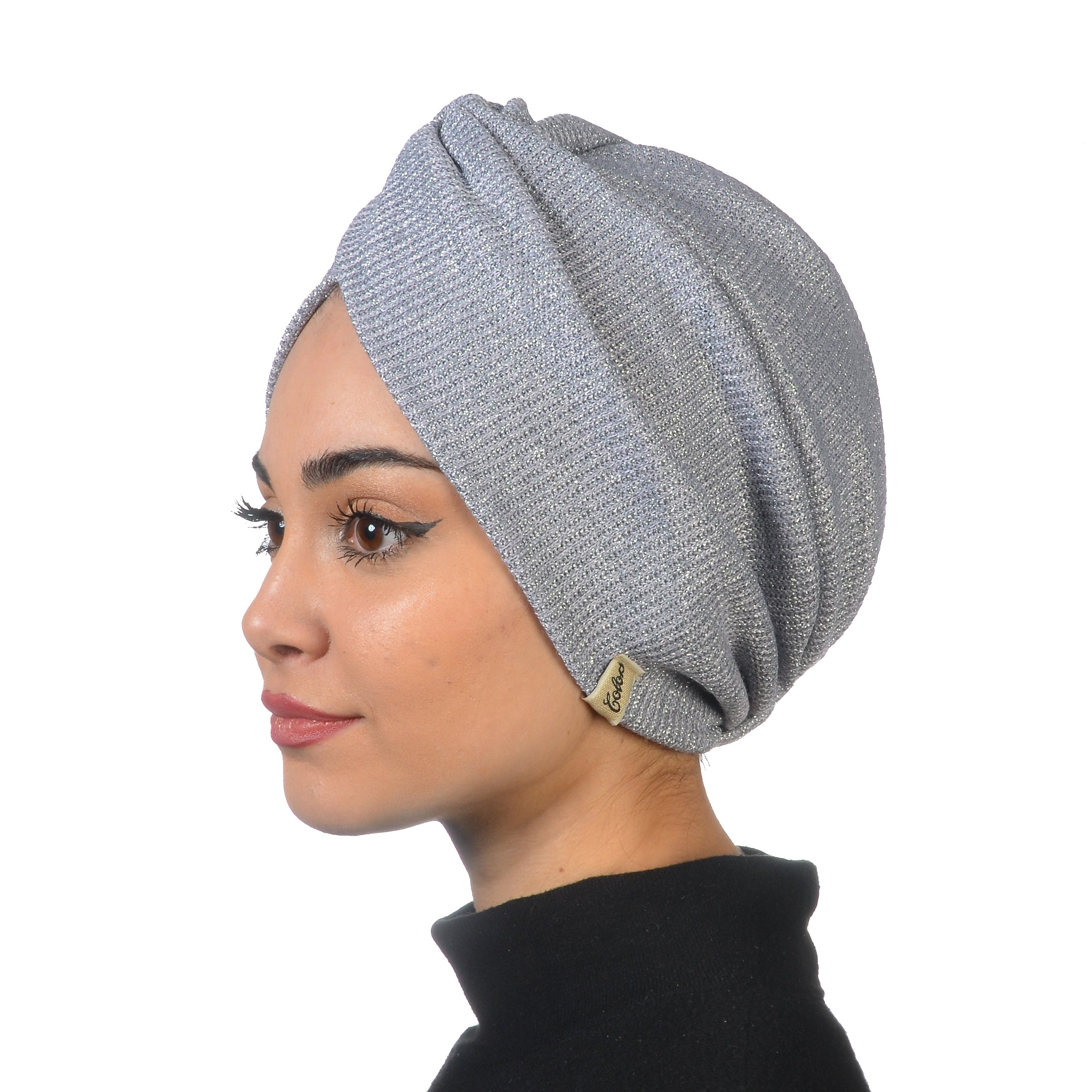 Barcelona Burgulu Bone - Işıltılı Örme Kumaş