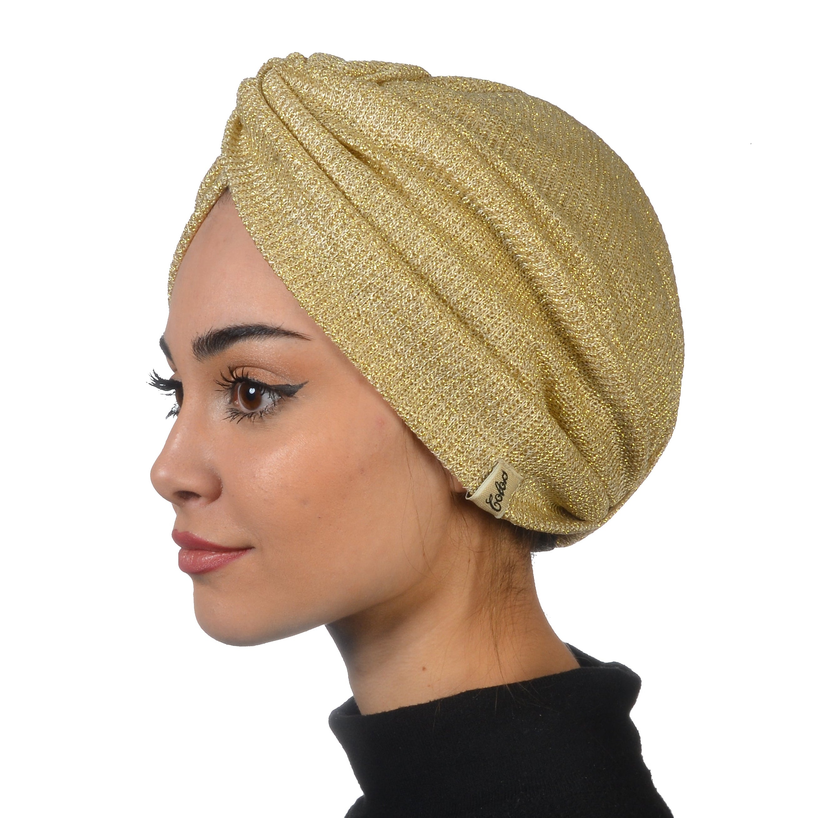 Barcelona Burgulu Bone - Işıltılı Örme Kumaş