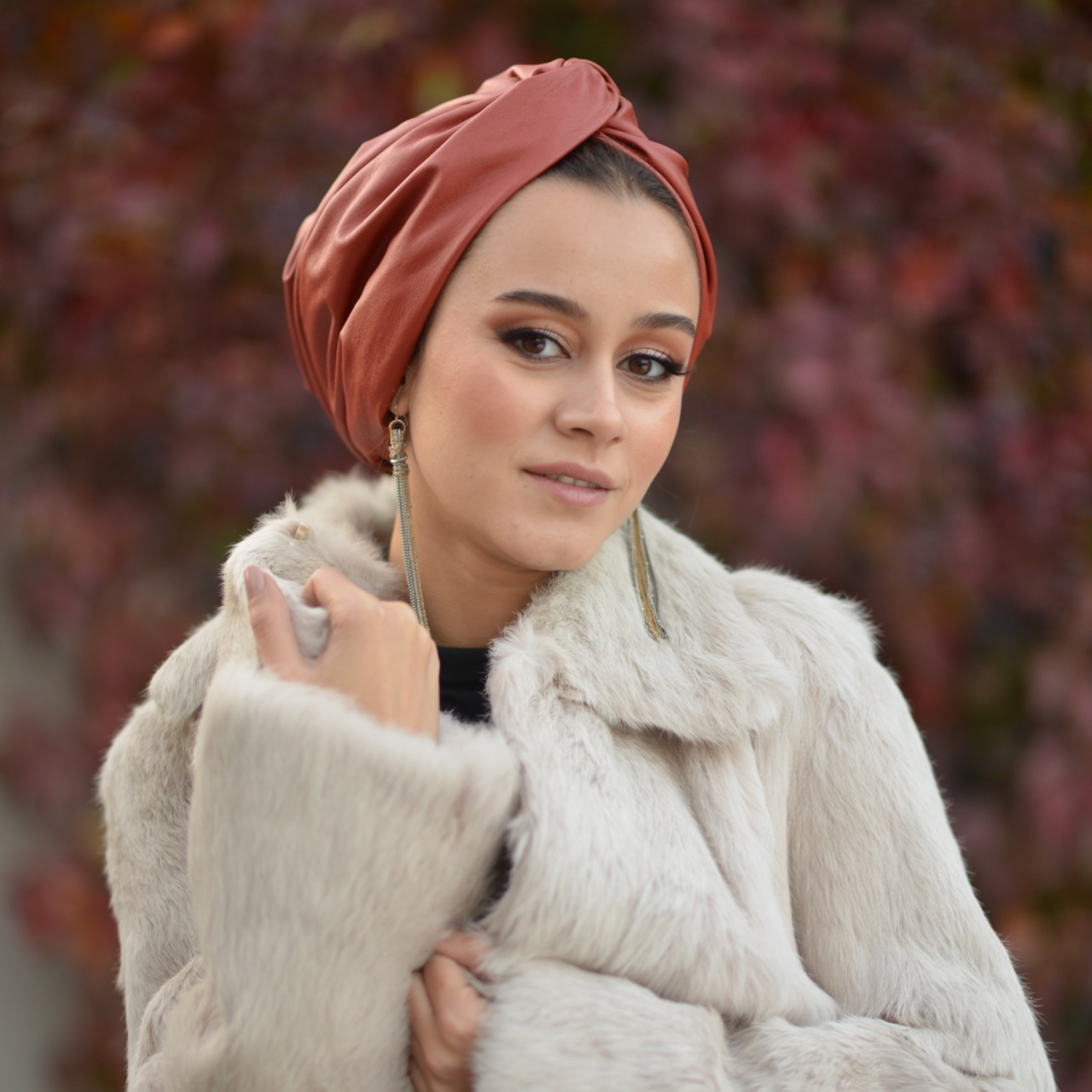 Roma Burgulu Bone - Deri/Süet Çift Yönlü Kullanım