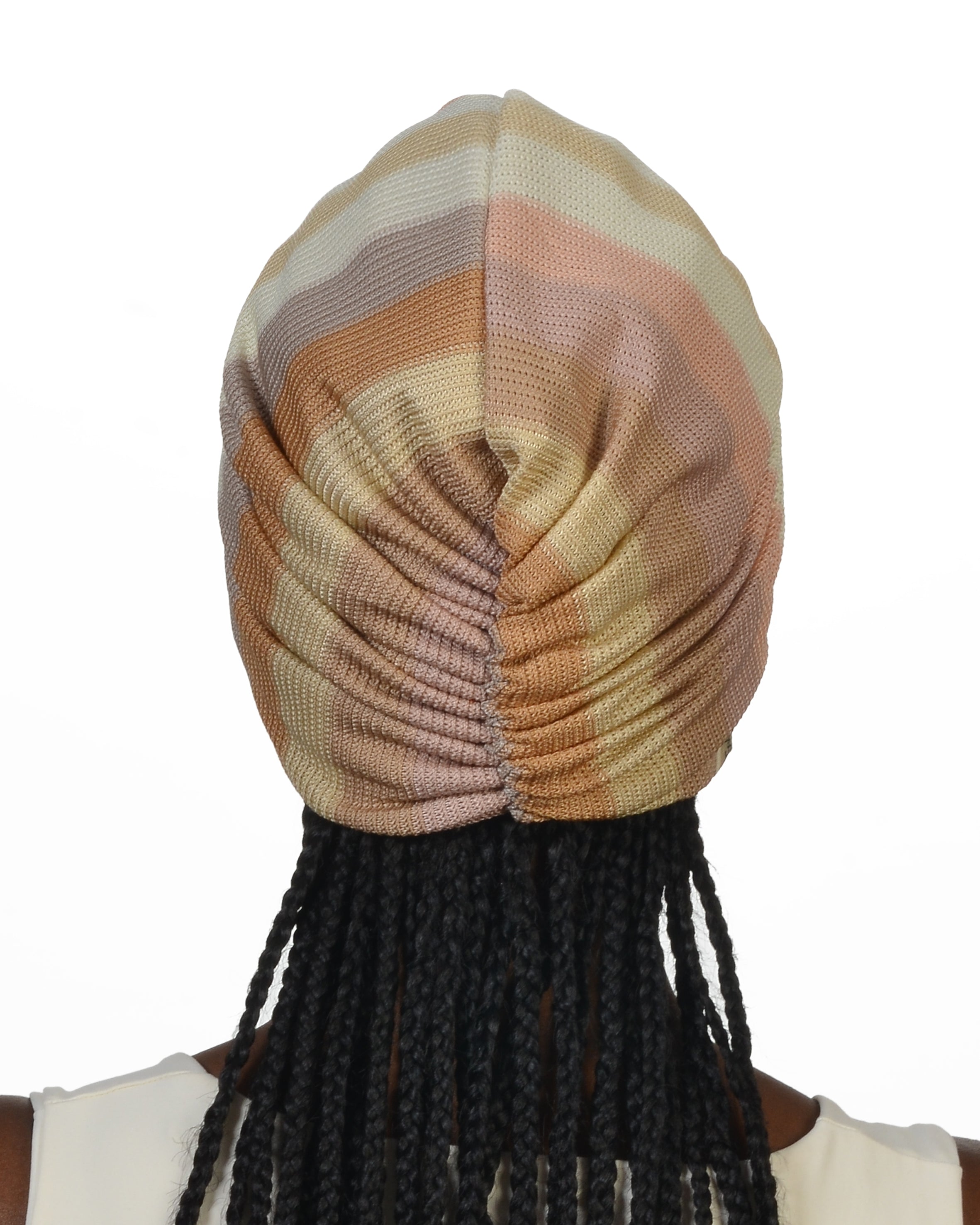 Sofia Gathered Bonnet - Stretchy Knit Fabric - Pastel Color - BitterColors