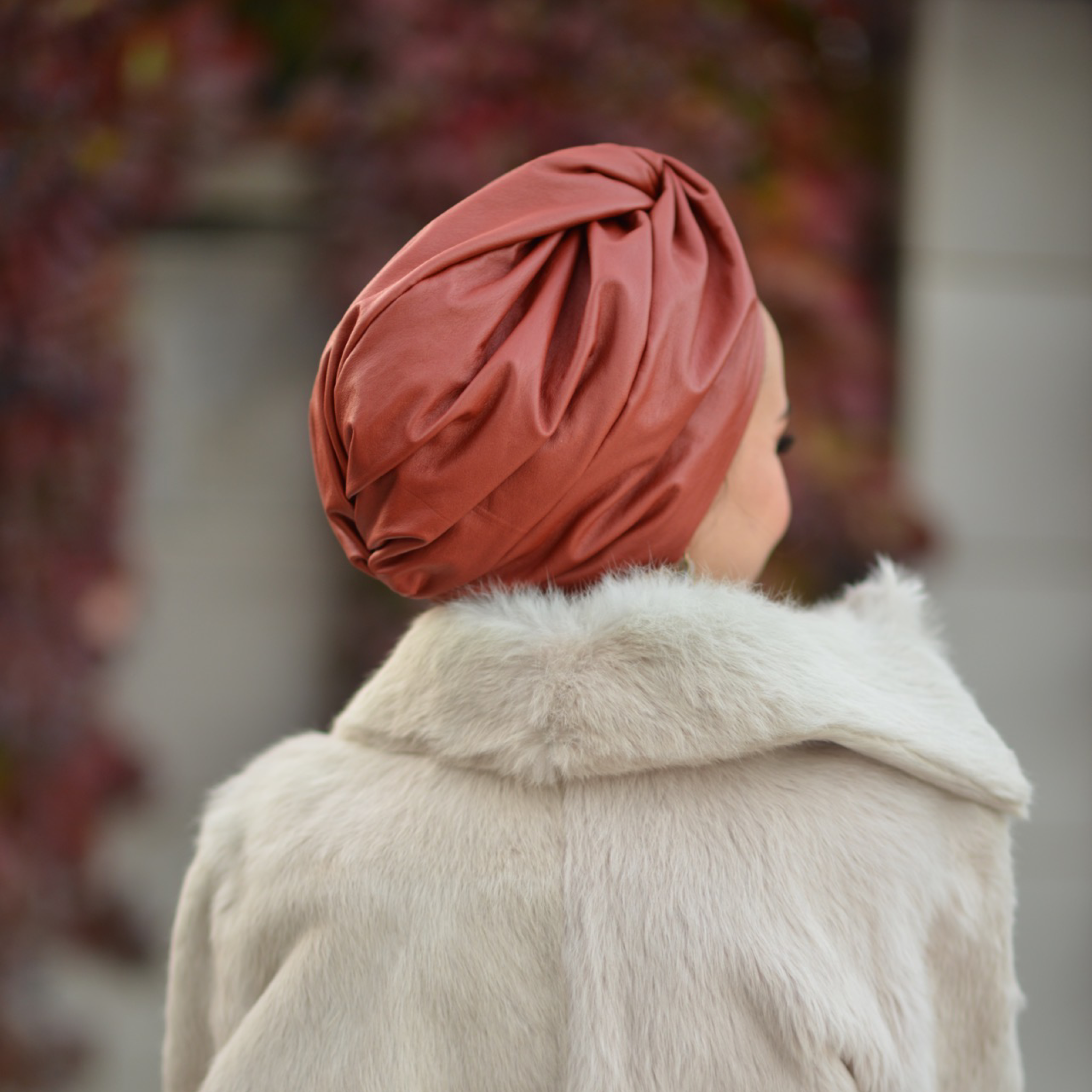 Roma Burgulu Bone - Deri/Süet Çift Yönlü Kullanım