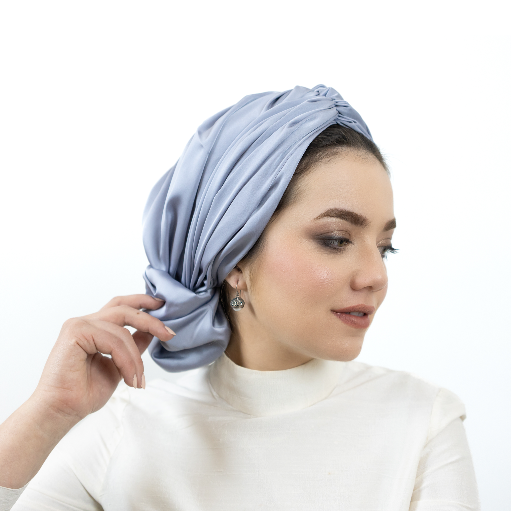 Abu Dabi – Saten - Topuzlu Bone