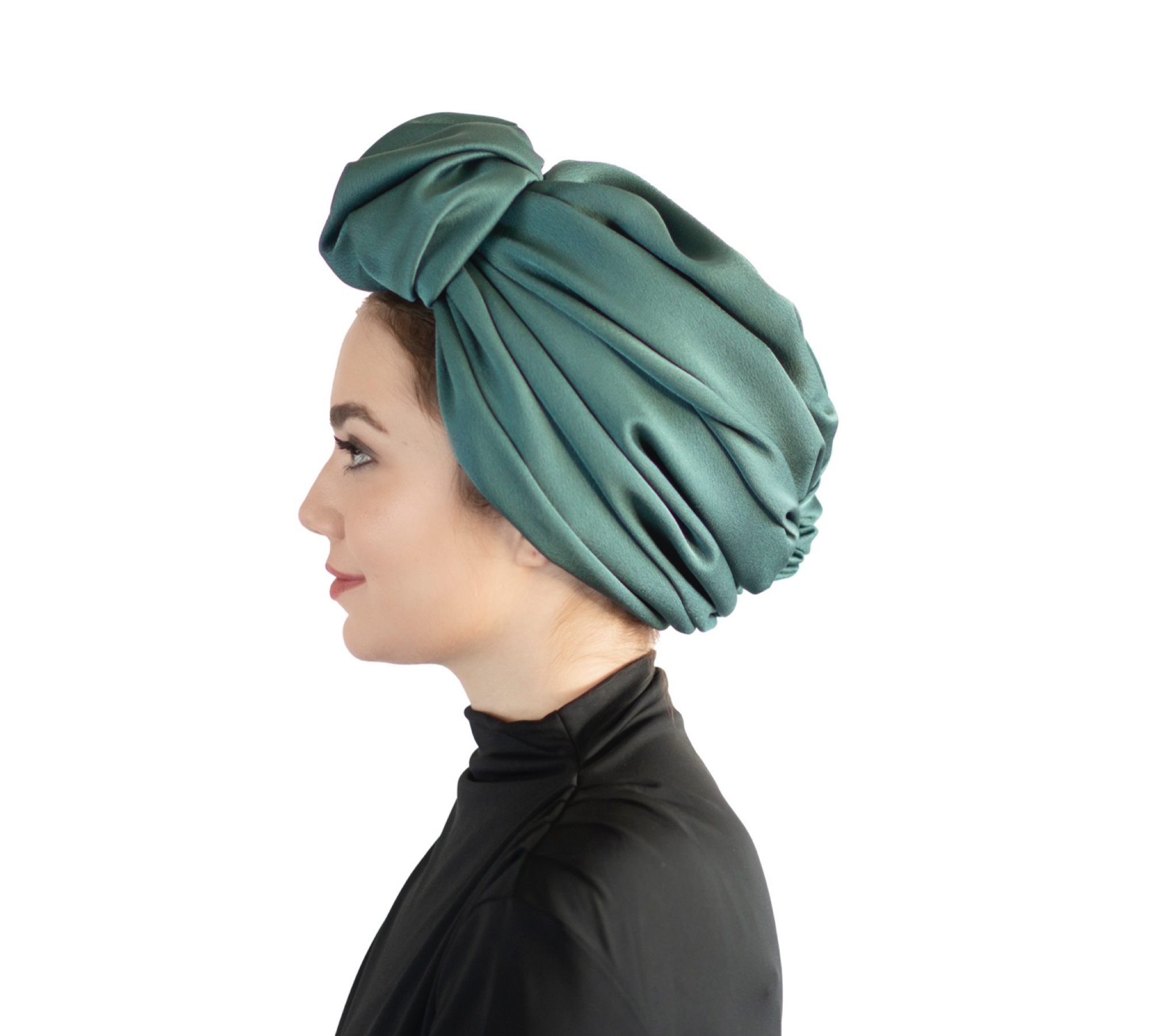 Beyrut Topuzlu Bone - Saten Kumaş