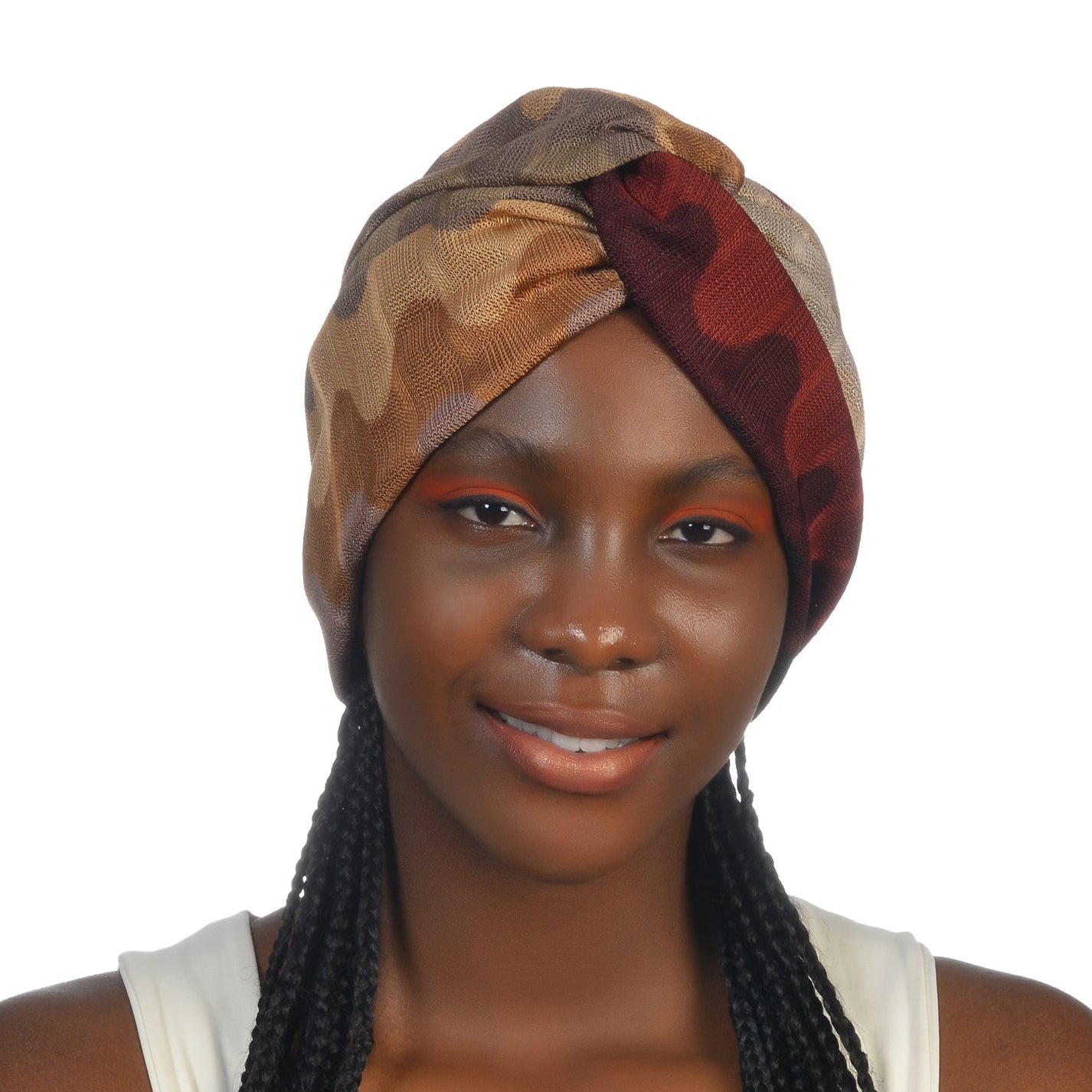 Cherry Twisted Bone - Flexible Knit Fabric - Multicolored - BitterColors