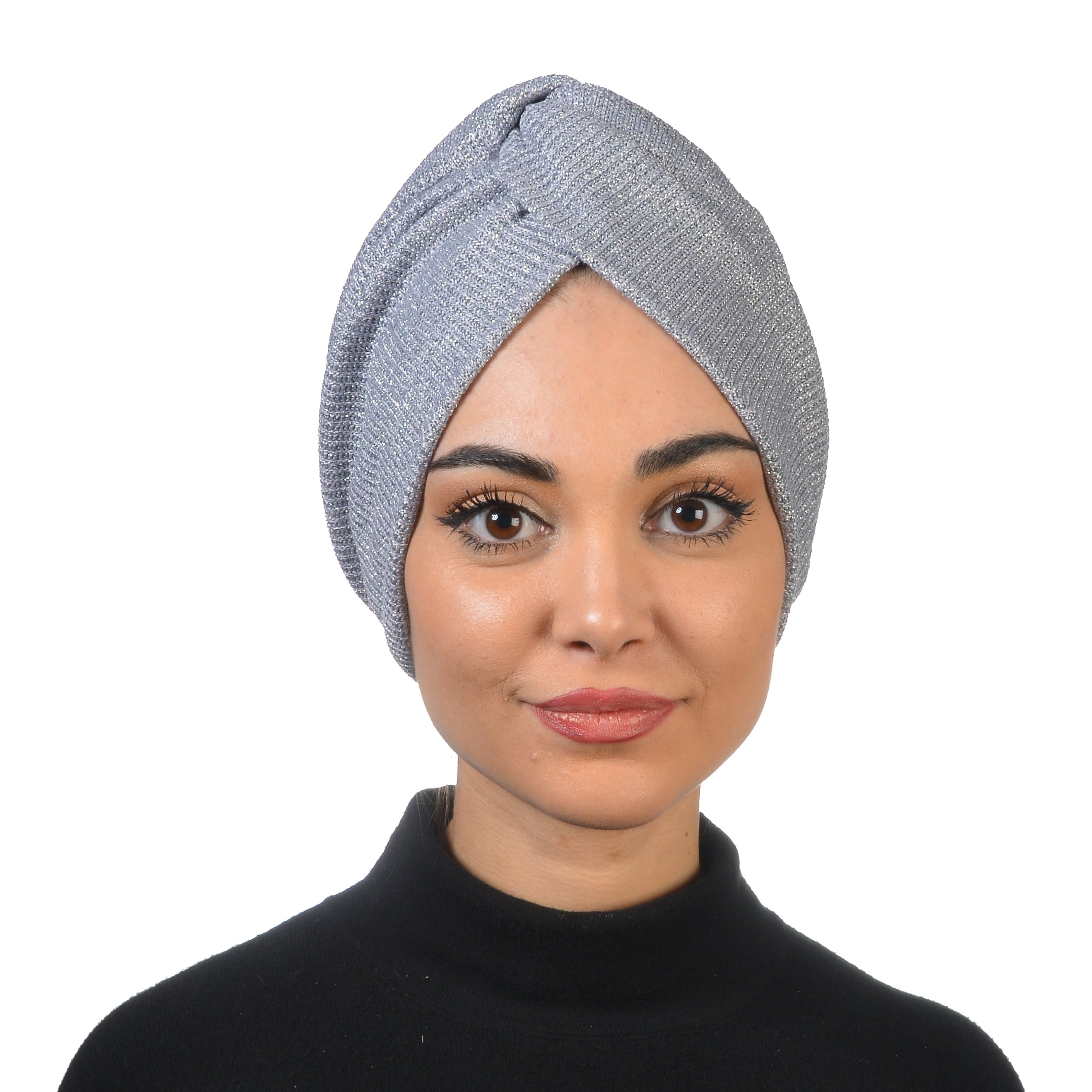 Barcelona Burgulu Bone - Işıltılı Örme Kumaş