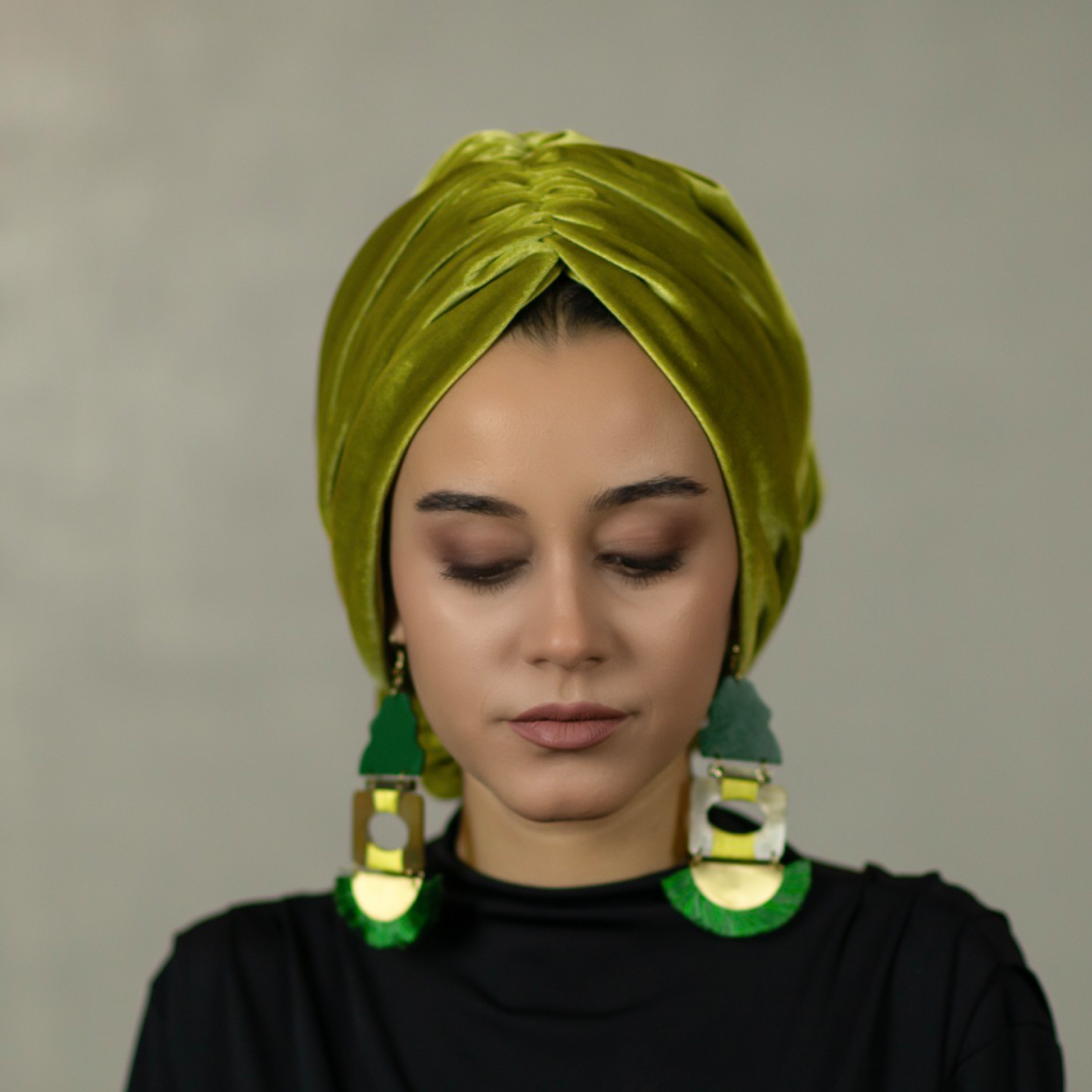 Beirut Bun Turban - Velvet Fabric
