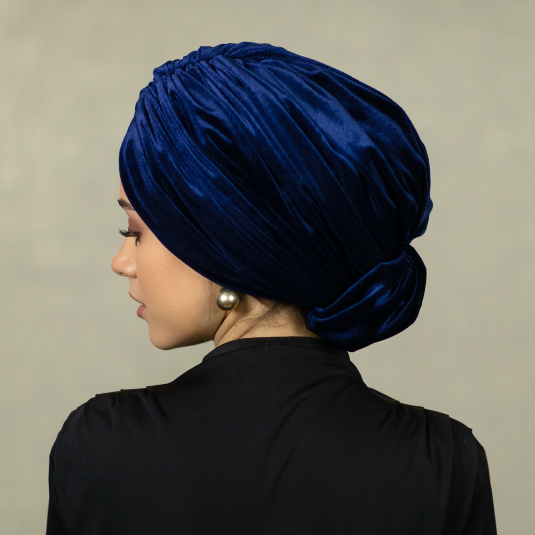 Beirut Bun Turban - Velvet Fabric