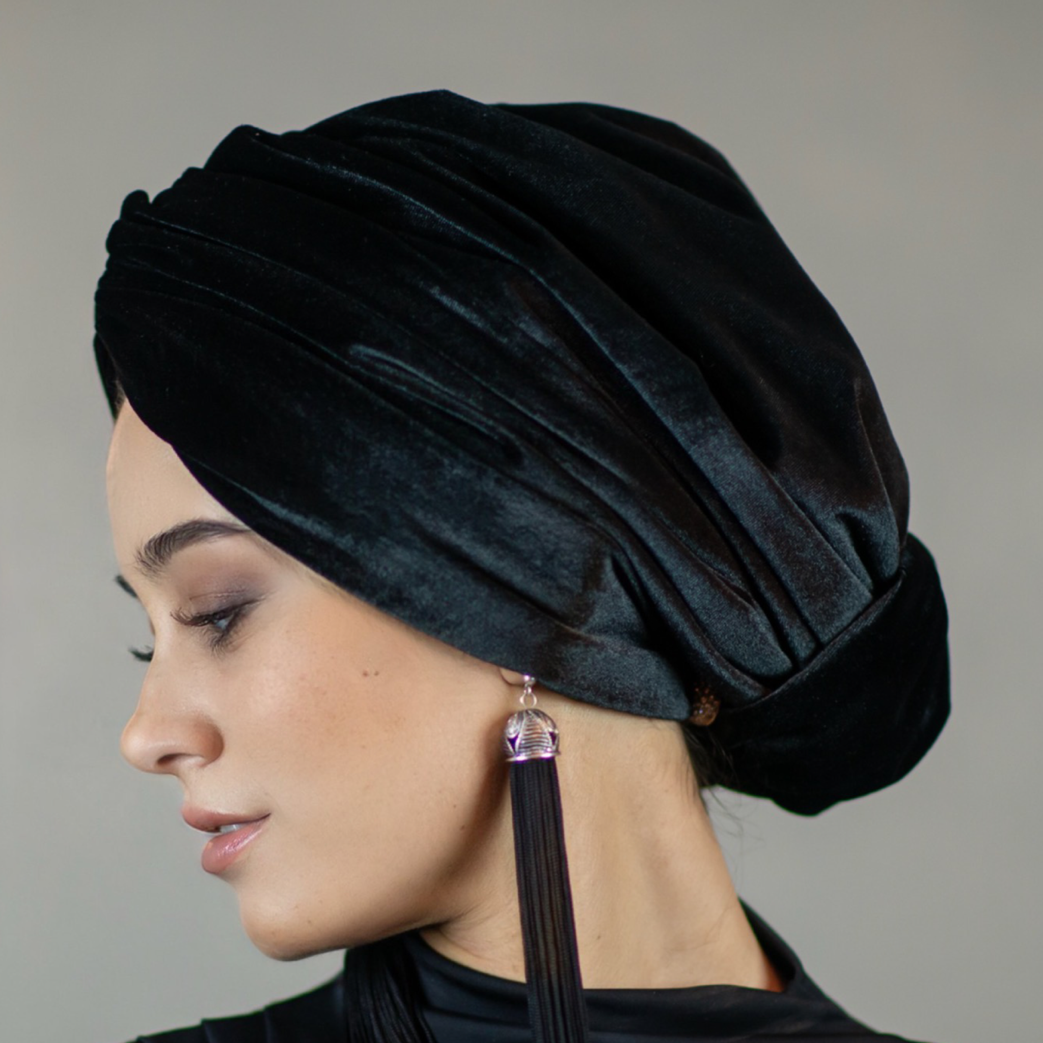 Beirut Bun Turban - Velvet Fabric