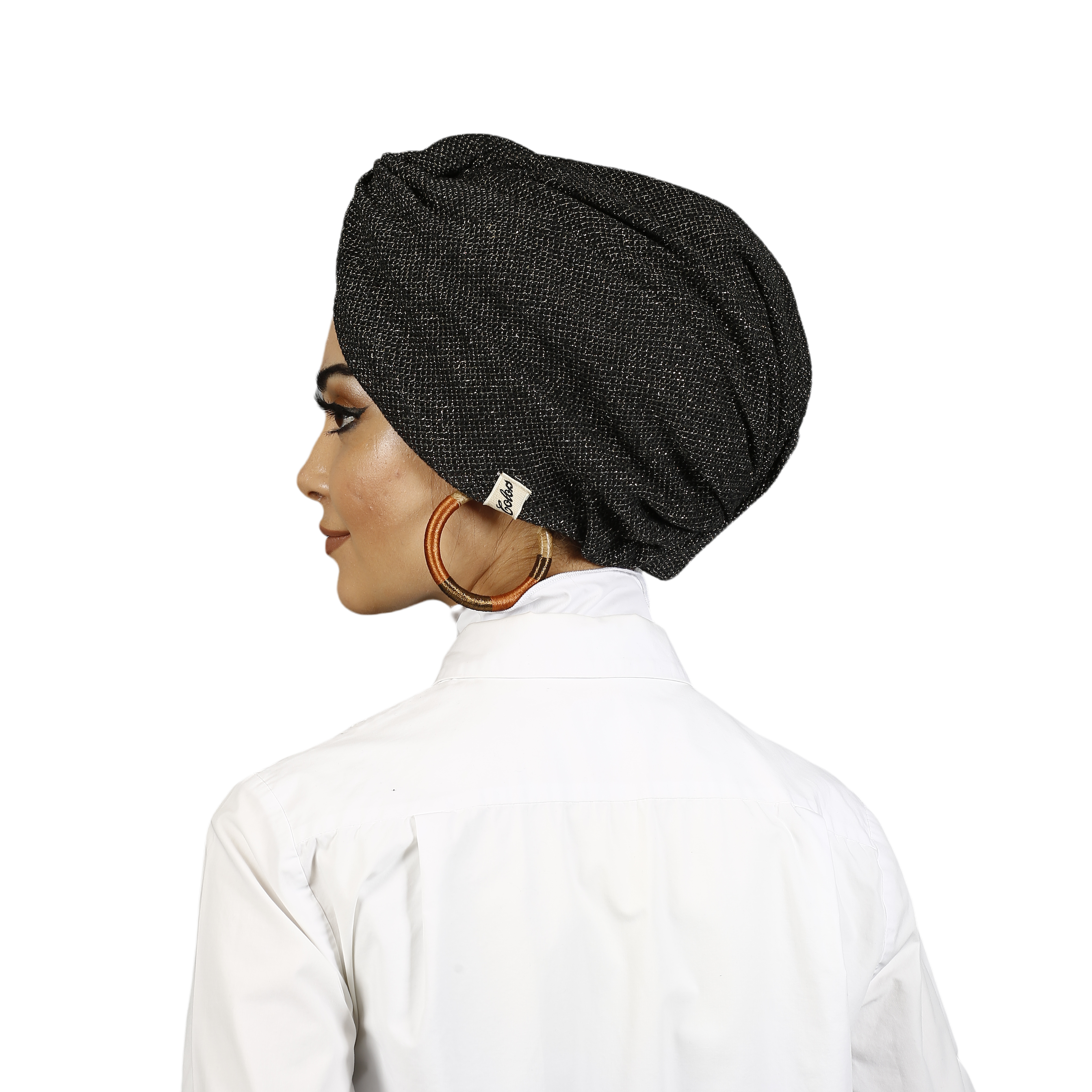 Barcelona Burgulu Bone - Tül Katmanlı Işıltılı Kumaş