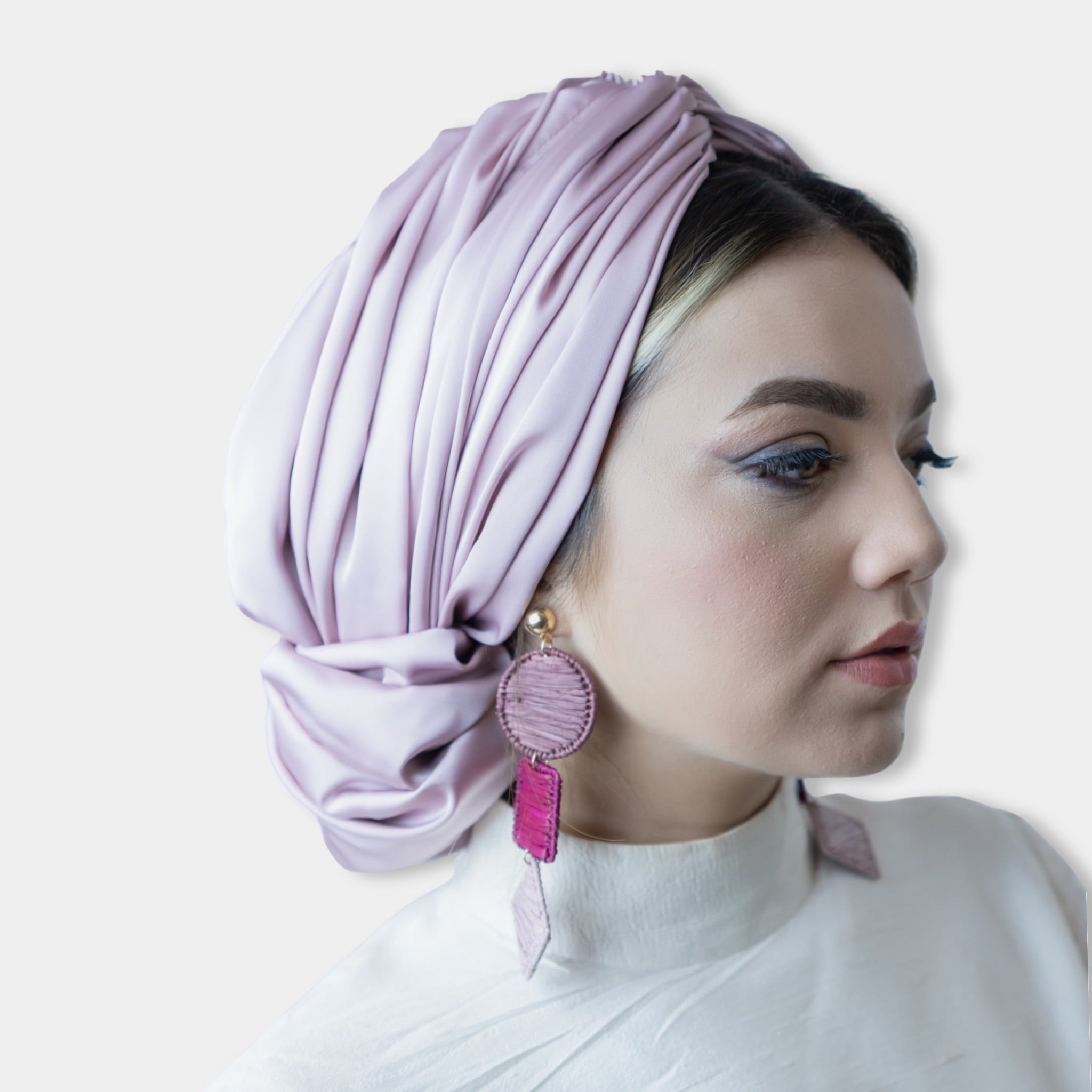 Abu Dabi – Saten - Topuzlu Bone