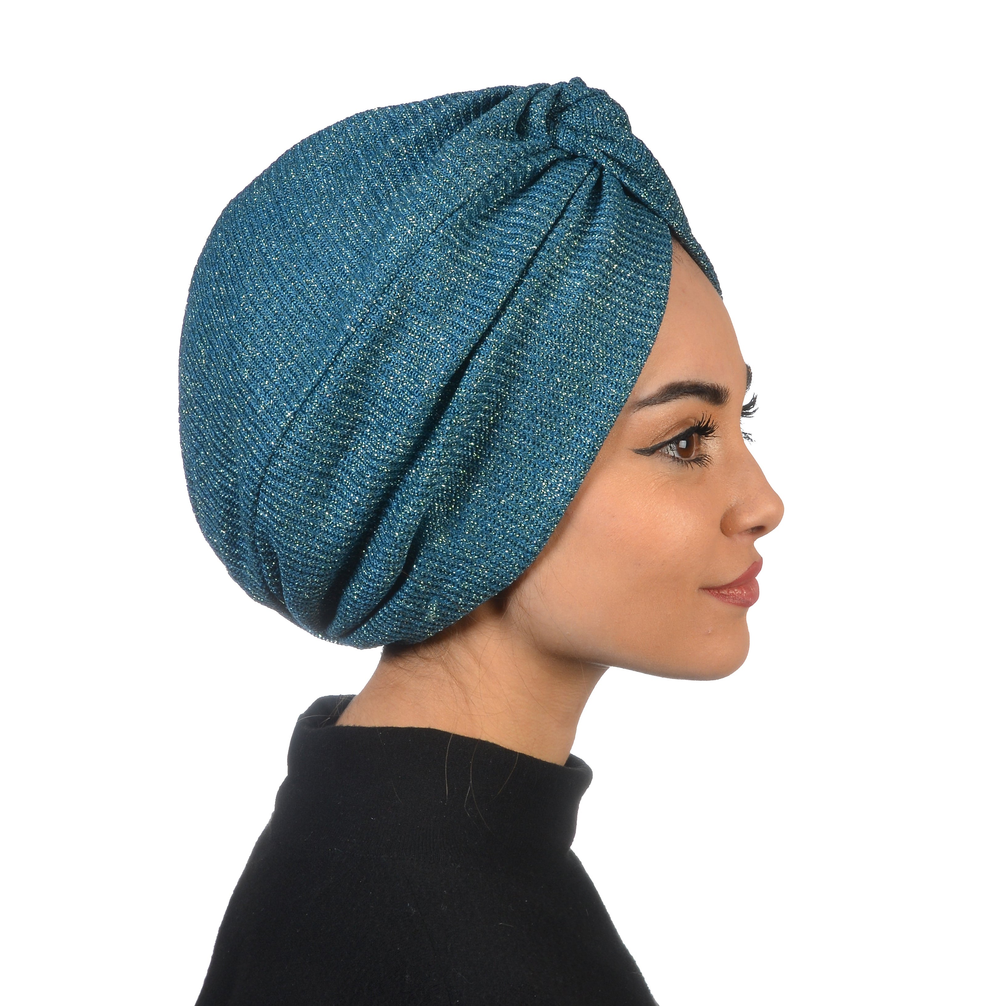 Barcelona Burgulu Bone - Işıltılı Örme Kumaş