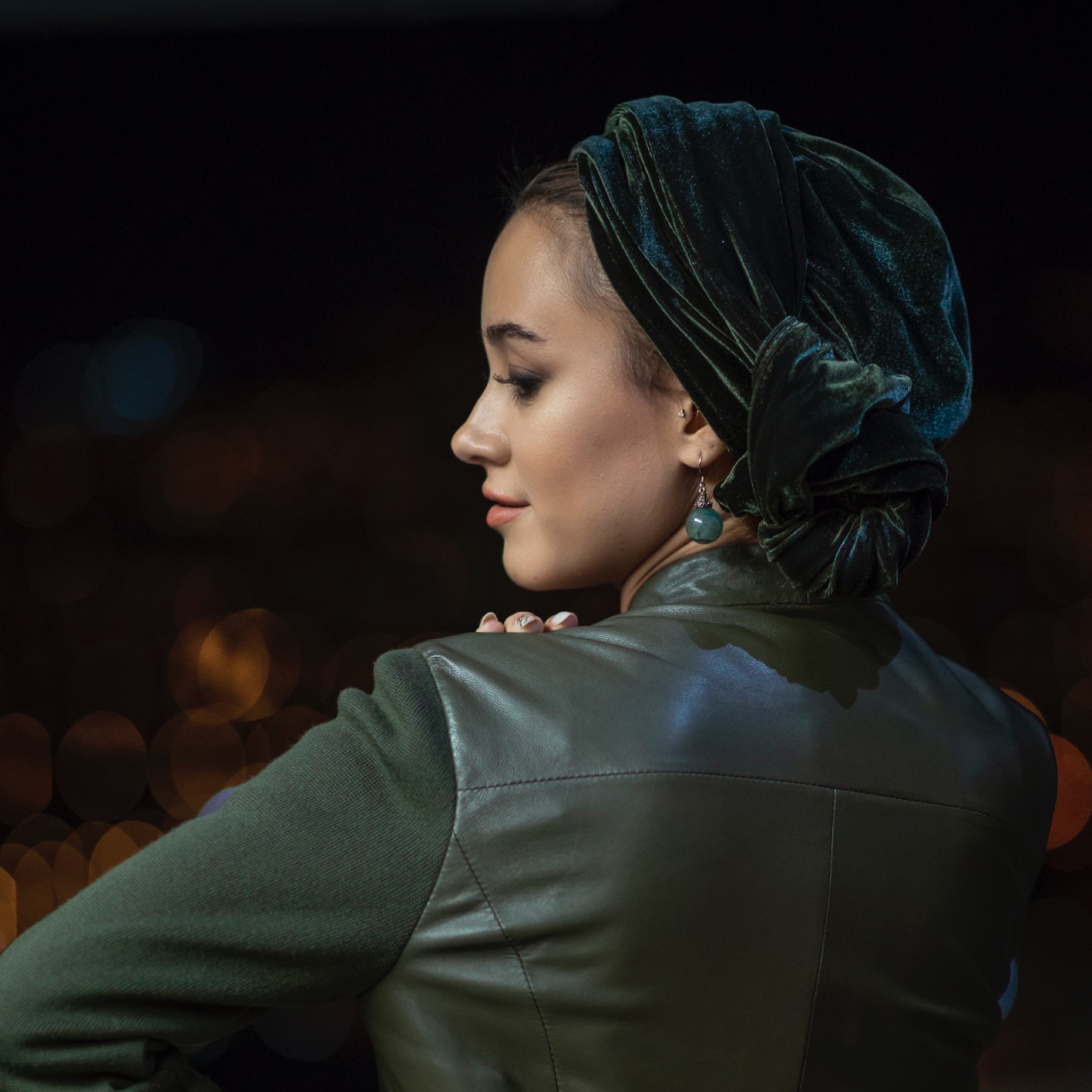 Dubai Bağlamalı Bone - Esnek Kadife Kumaş