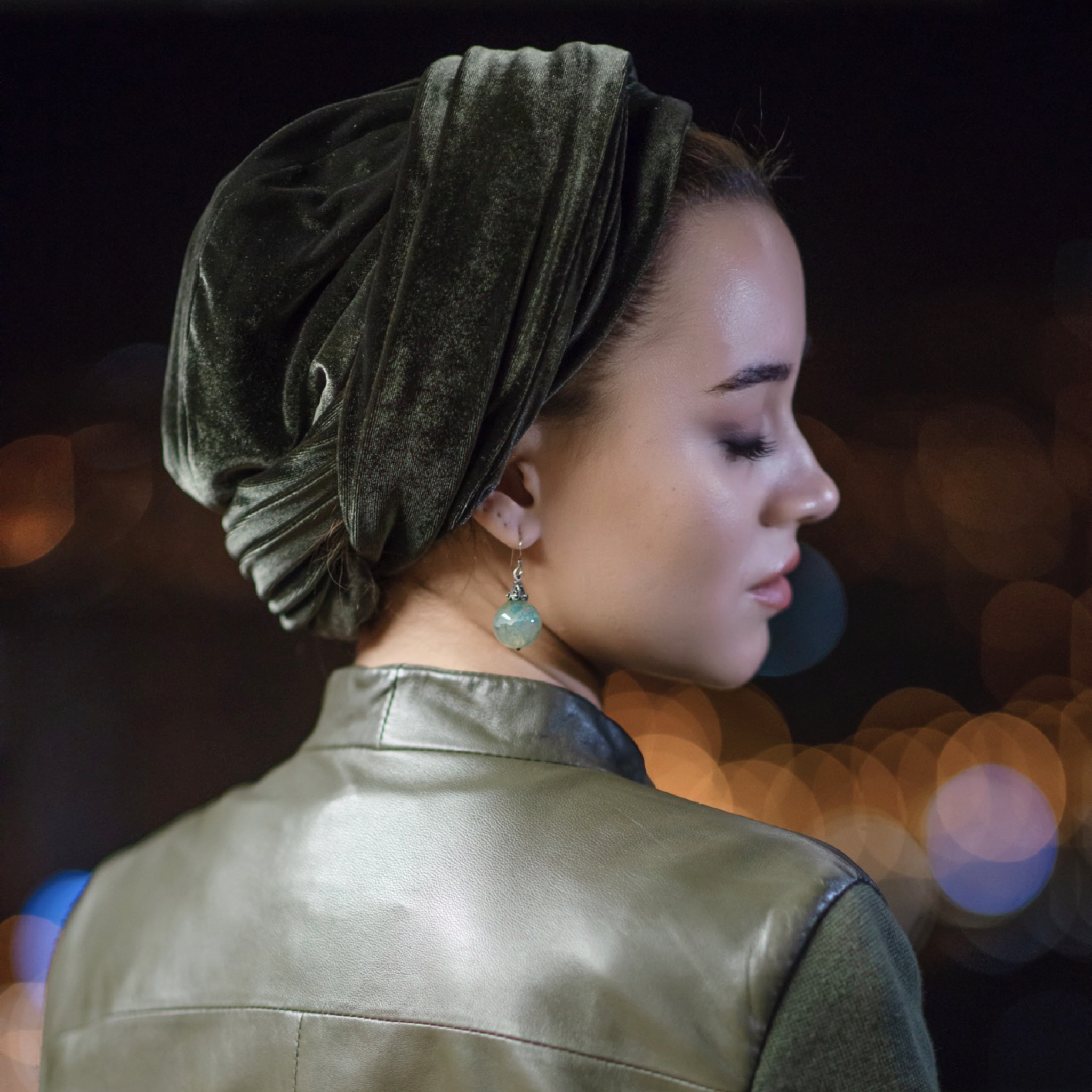 Dubai Bağlamalı Bone - Esnek Kadife Kumaş