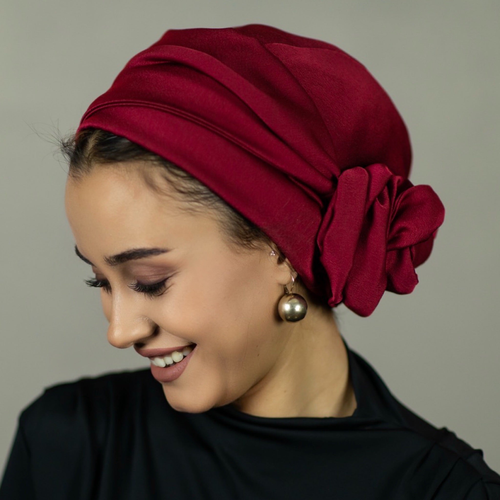 Dubai Tie Turban - Crepe Satin Fabric