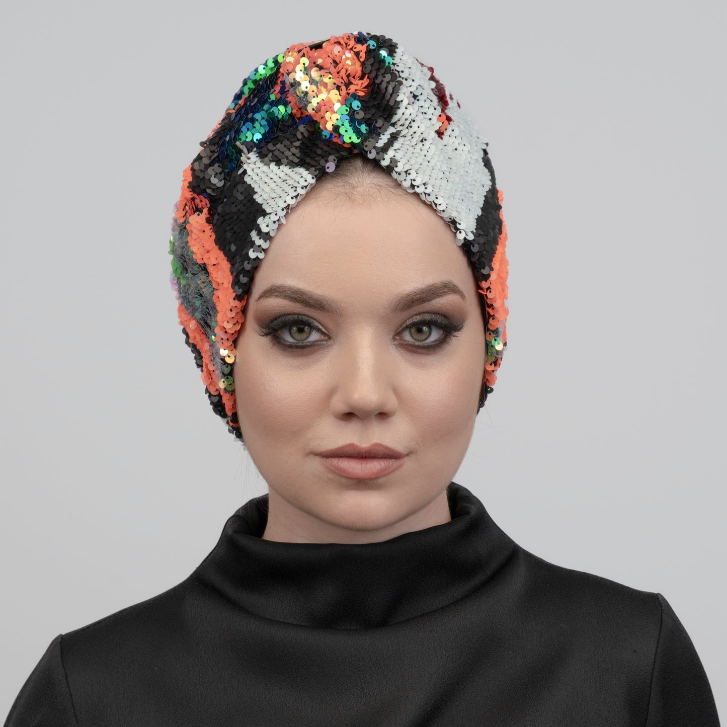 Roma Pul Payet Bone / Rome Sequin Turban