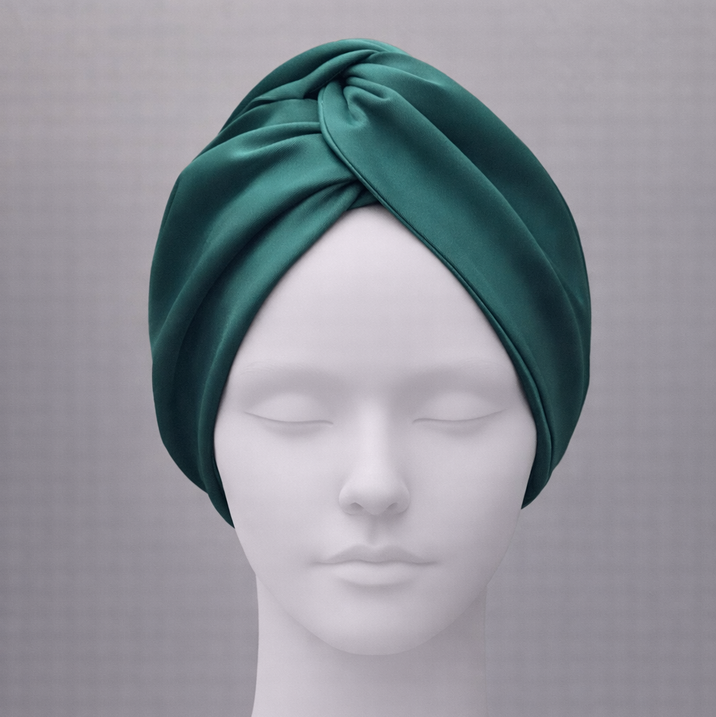 Barcelona Burgu Bone - Yeşil Renkli - Penye Astarlı - Scuba Kumaş