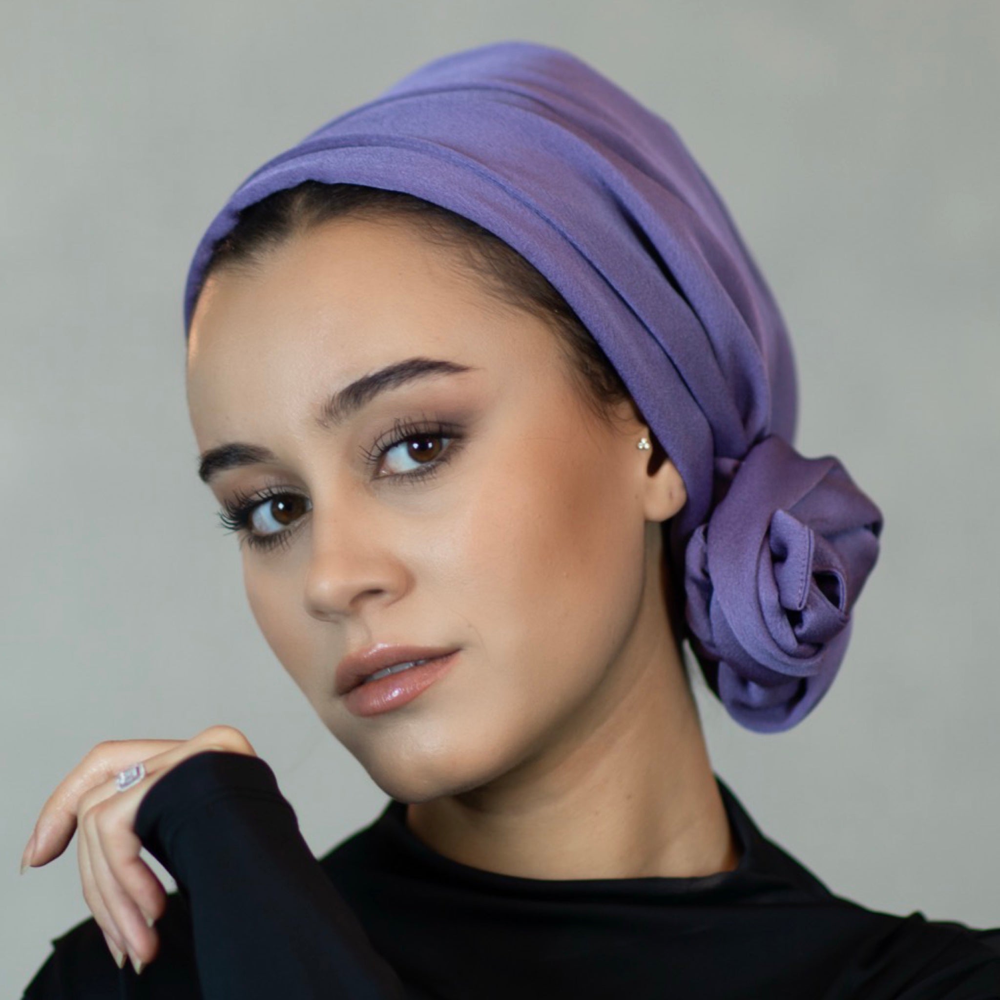 Dubai Tie Turban - Crepe Satin Fabric