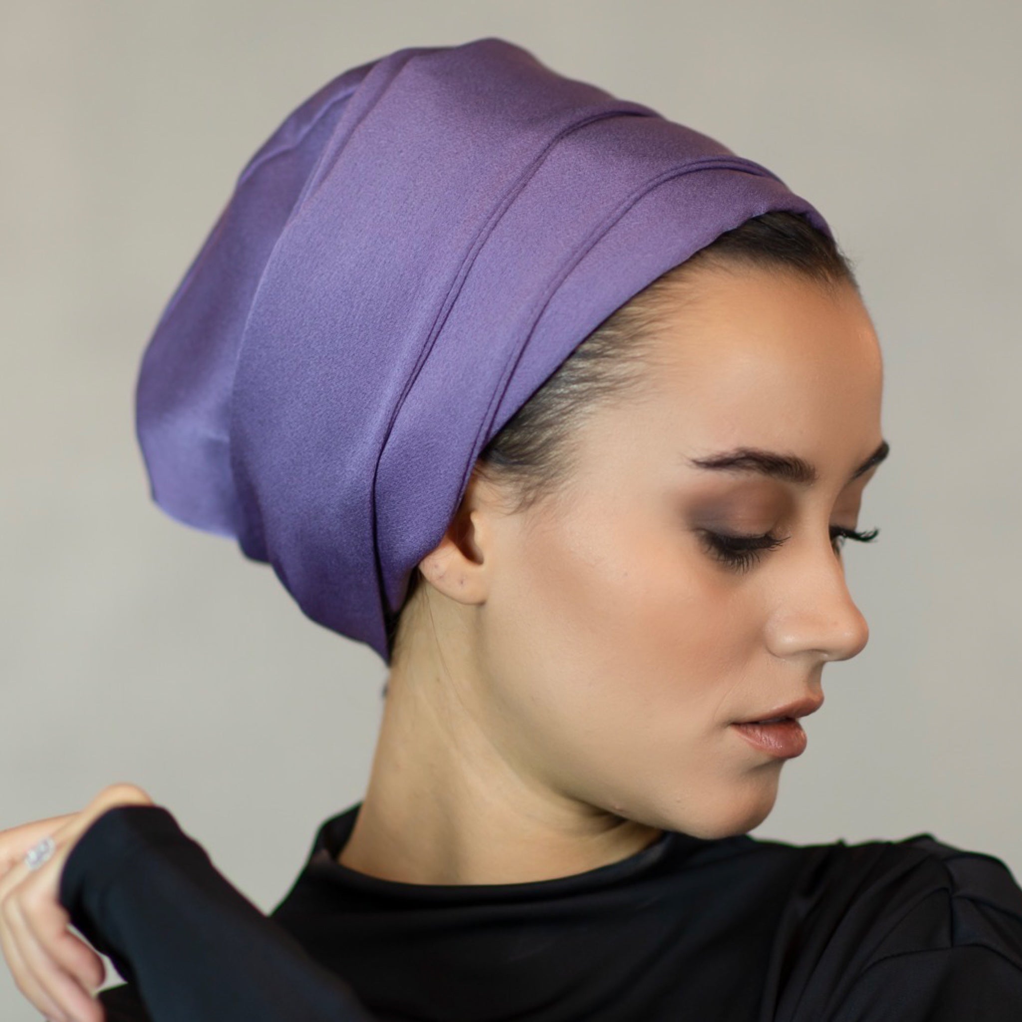 Dubai Tie Turban - Crepe Satin Fabric