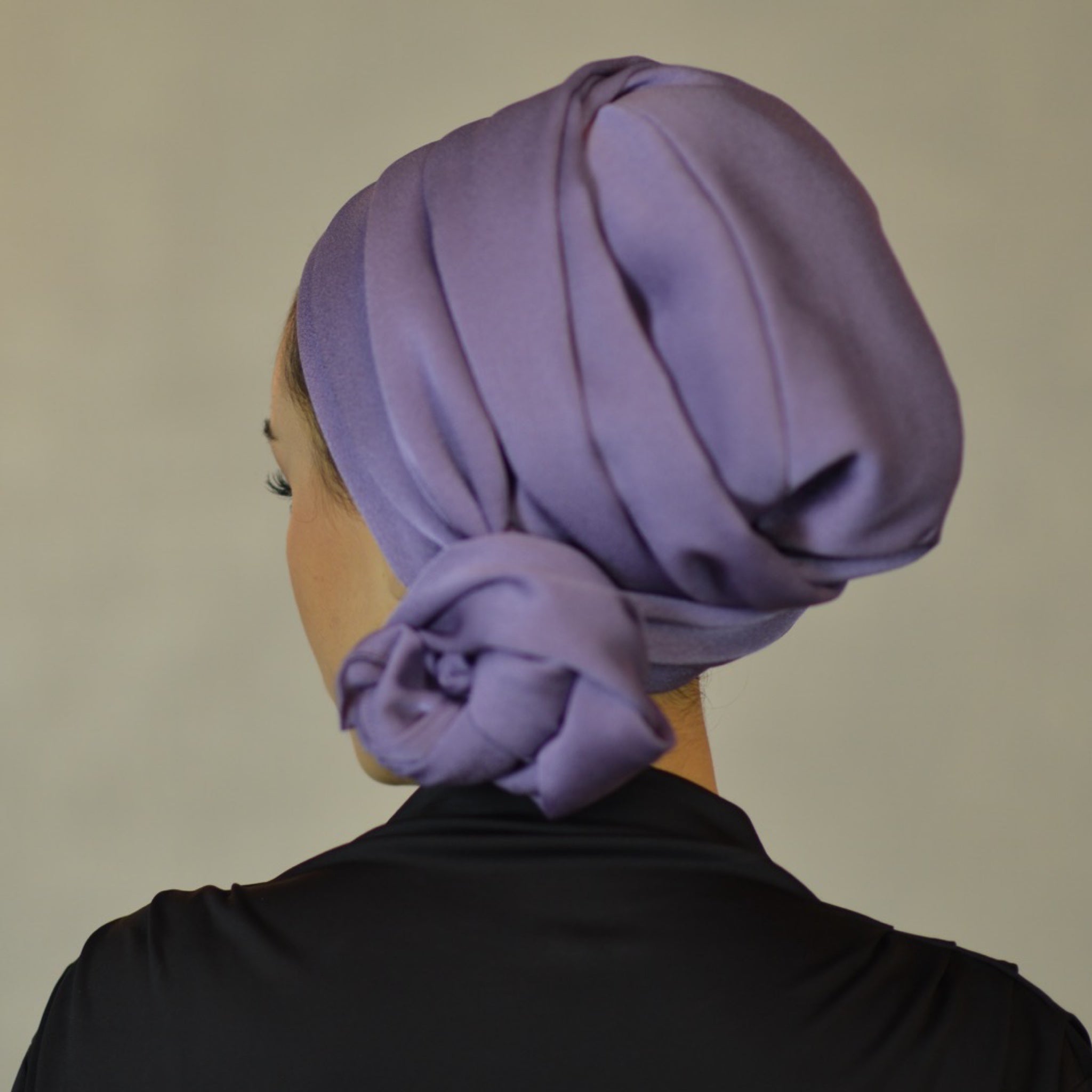 Dubai Tie Turban - Crepe Satin Fabric