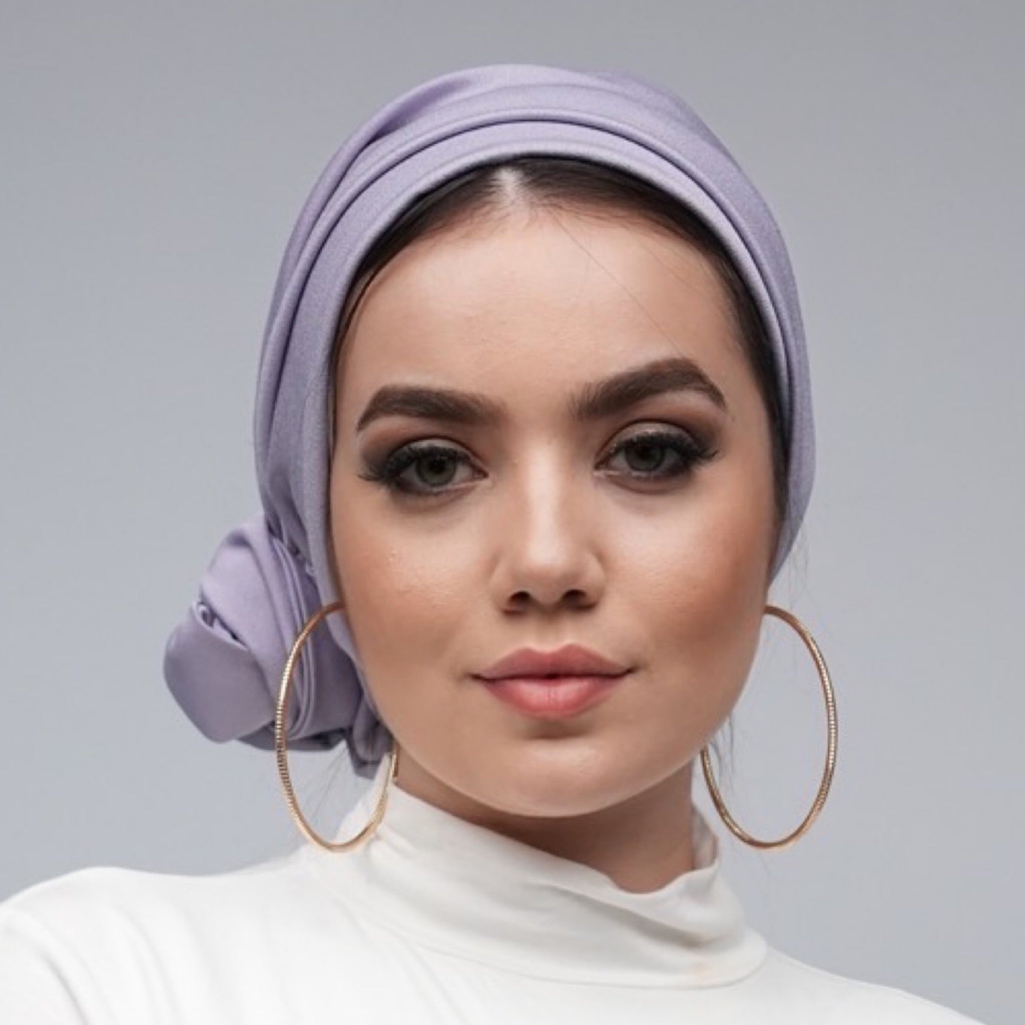 Dubai Tie Turban - Crepe Satin Fabric