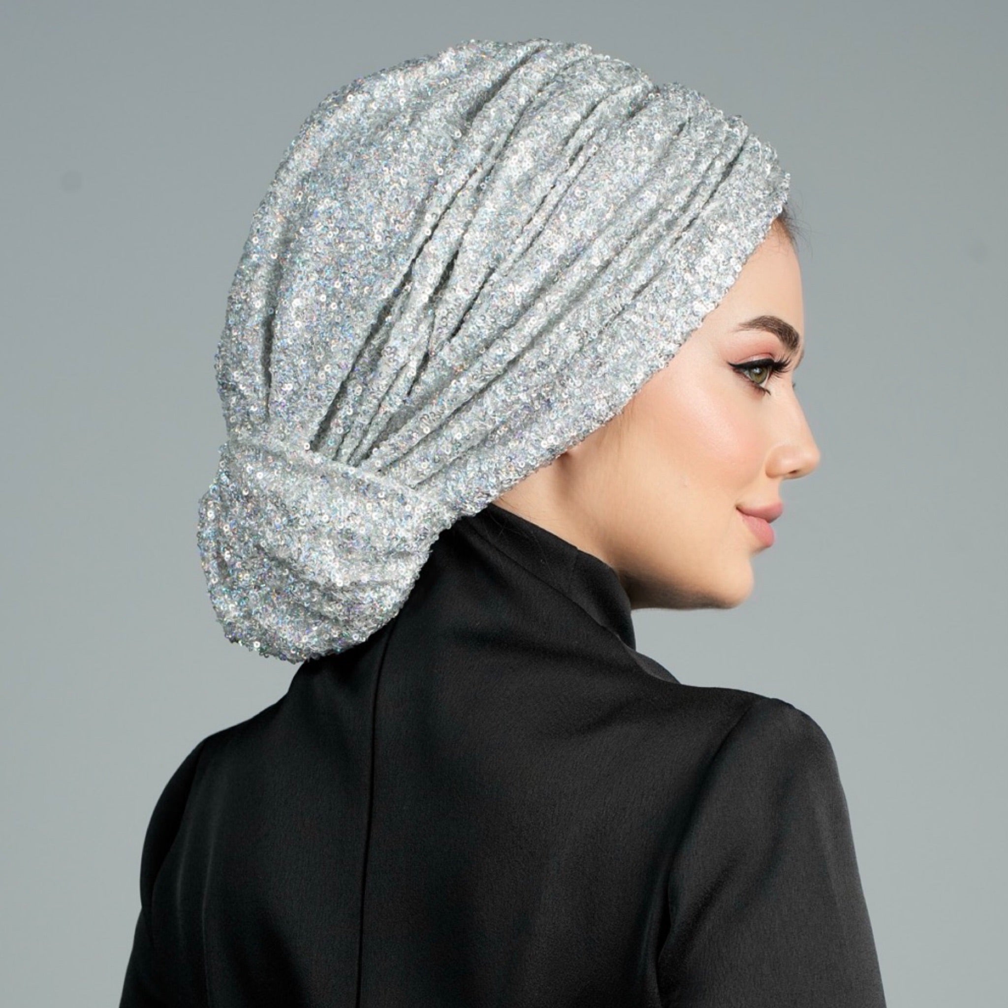 Beirut Bun Turban - Sequin-Embellished