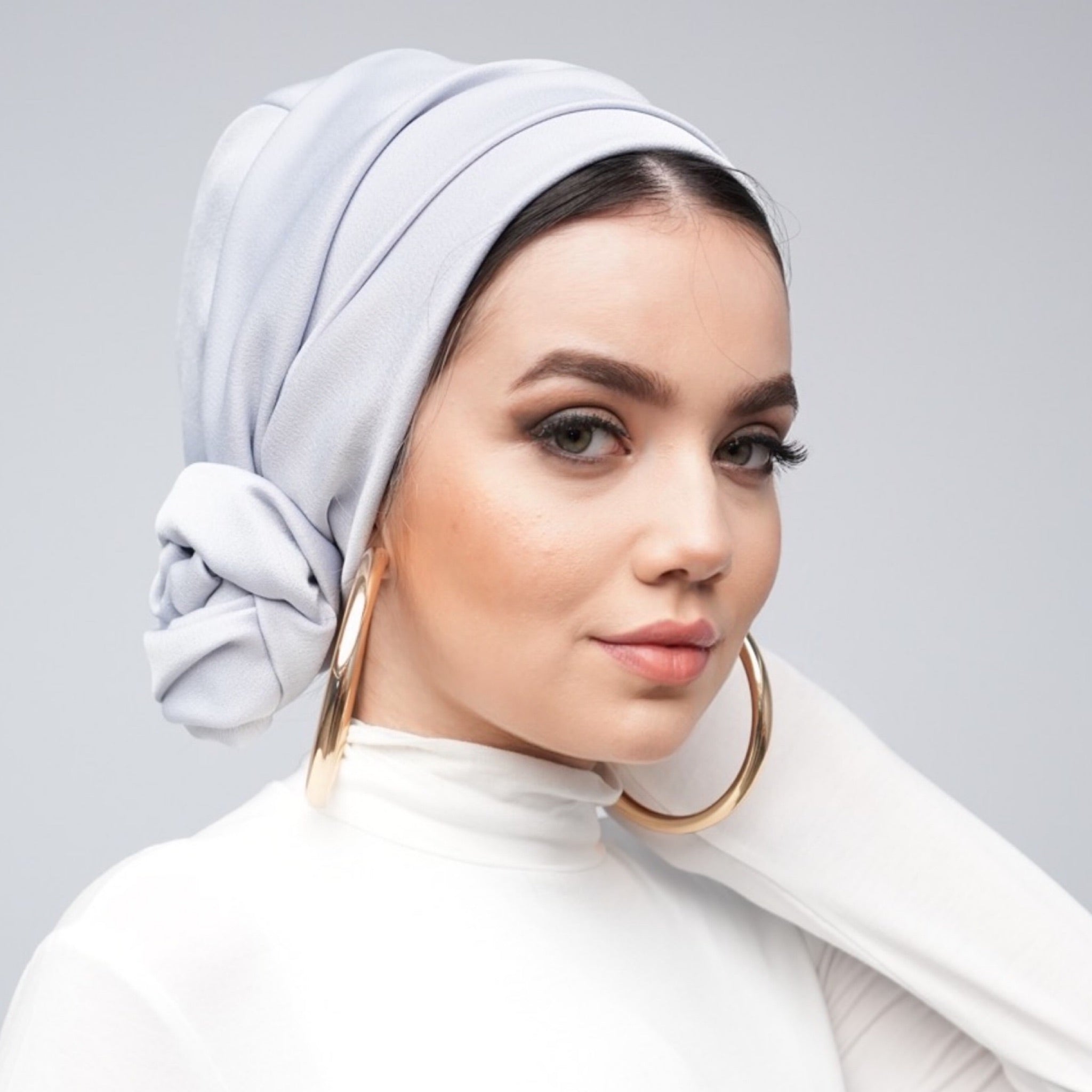 Dubai Tie Turban - Crepe Satin Fabric