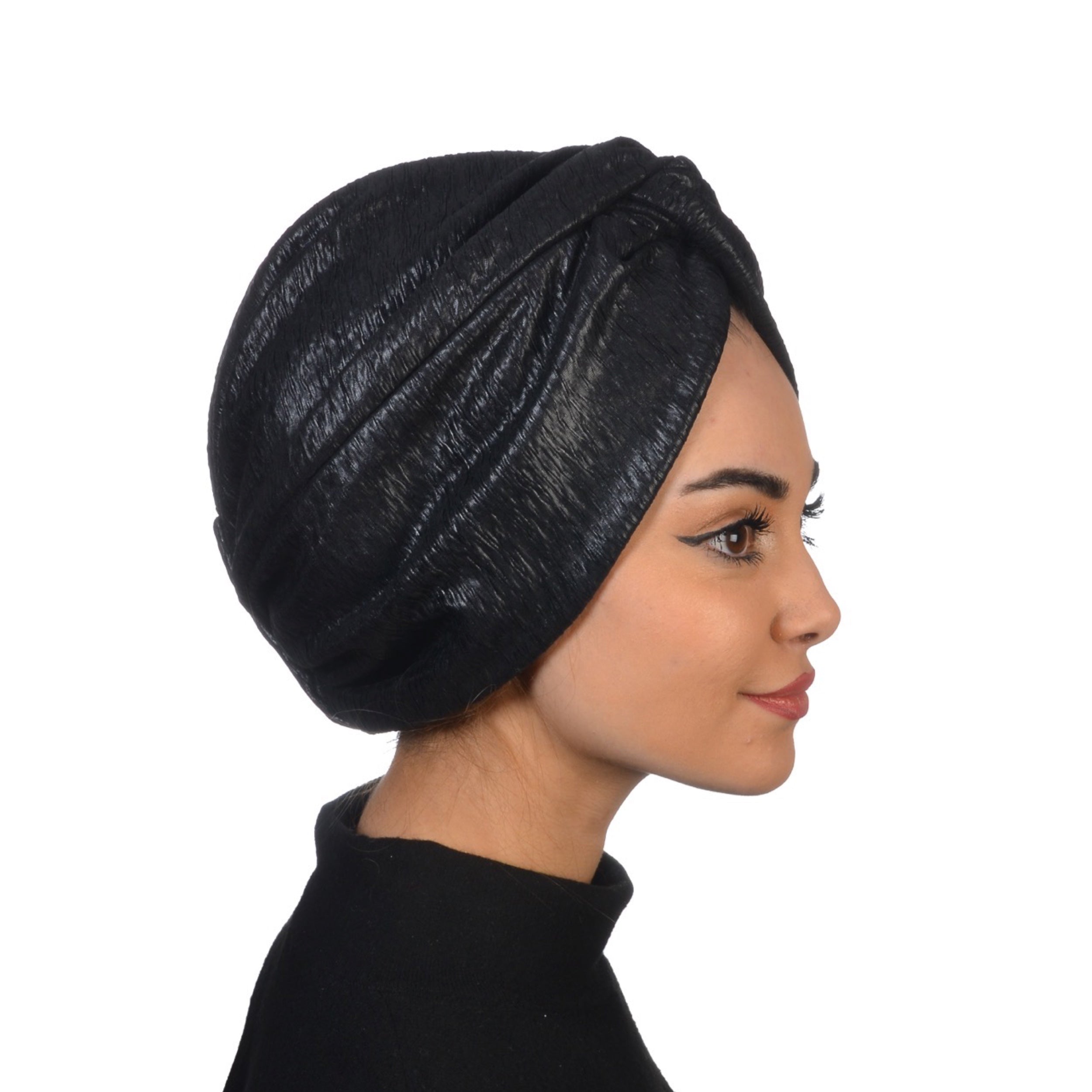 Barcelona Burgulu Bone - Parlak Krinkıl Kumaş