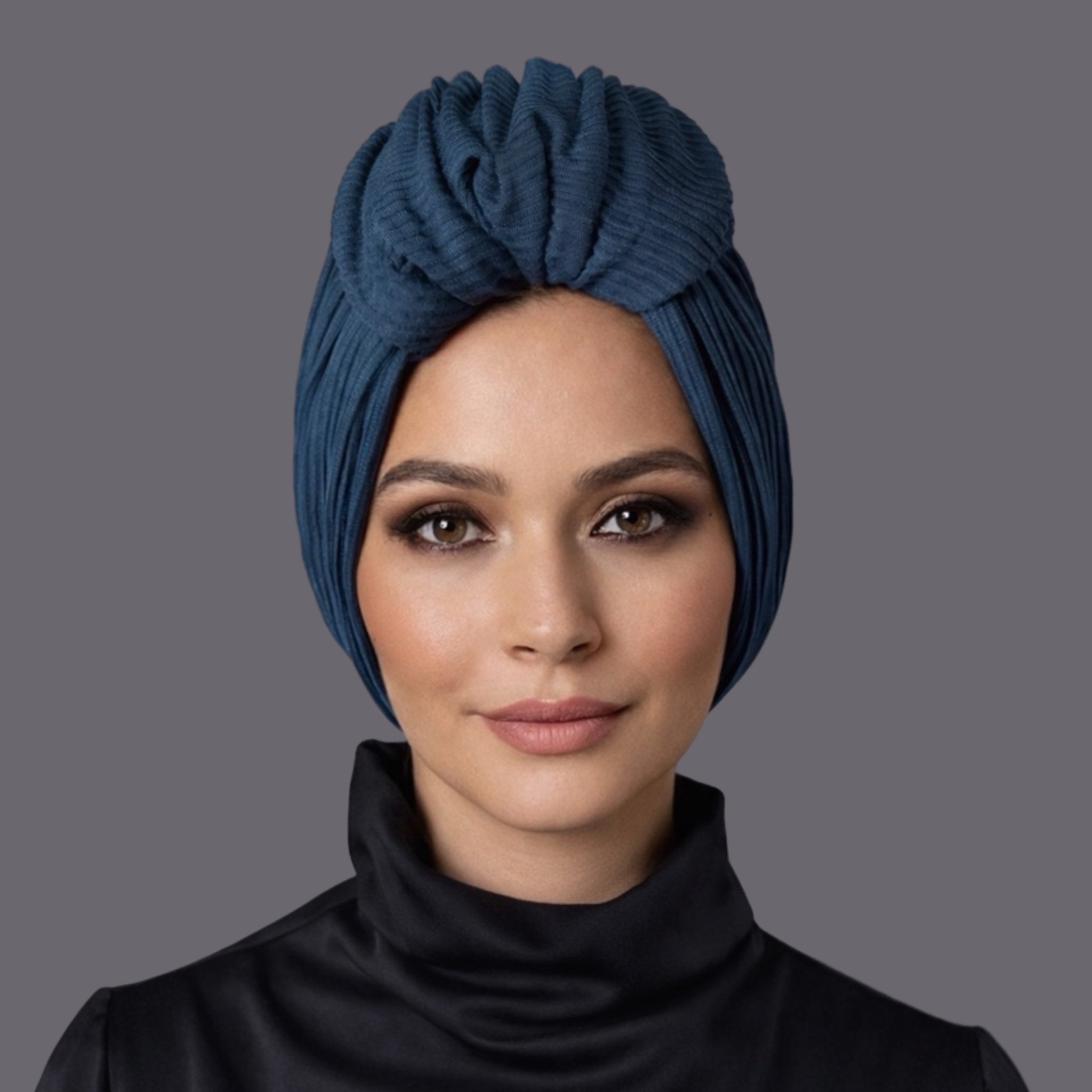 Beyrut Topuzlu Bone - Penye Astarlı - Örme Kumaş