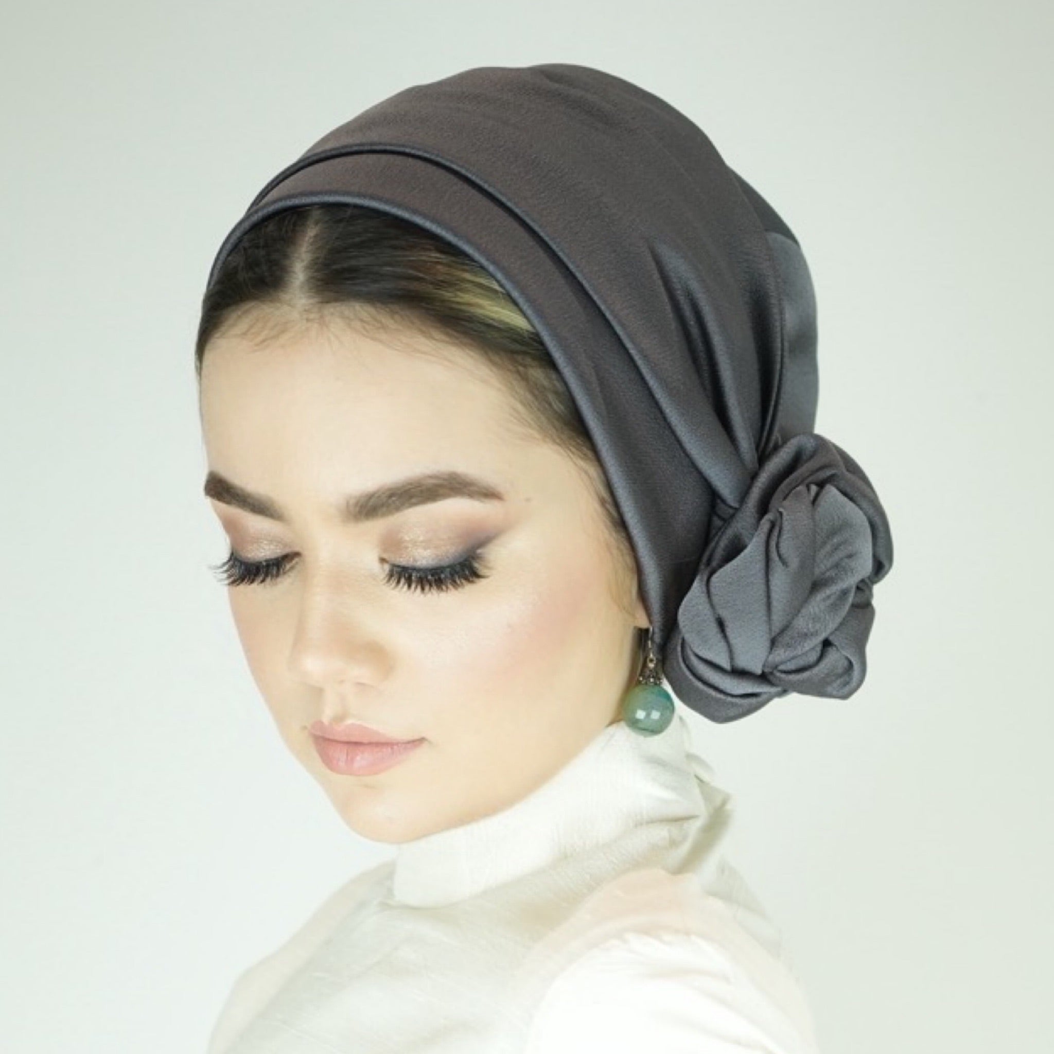 Dubai Tie Turban - Crepe Satin Fabric