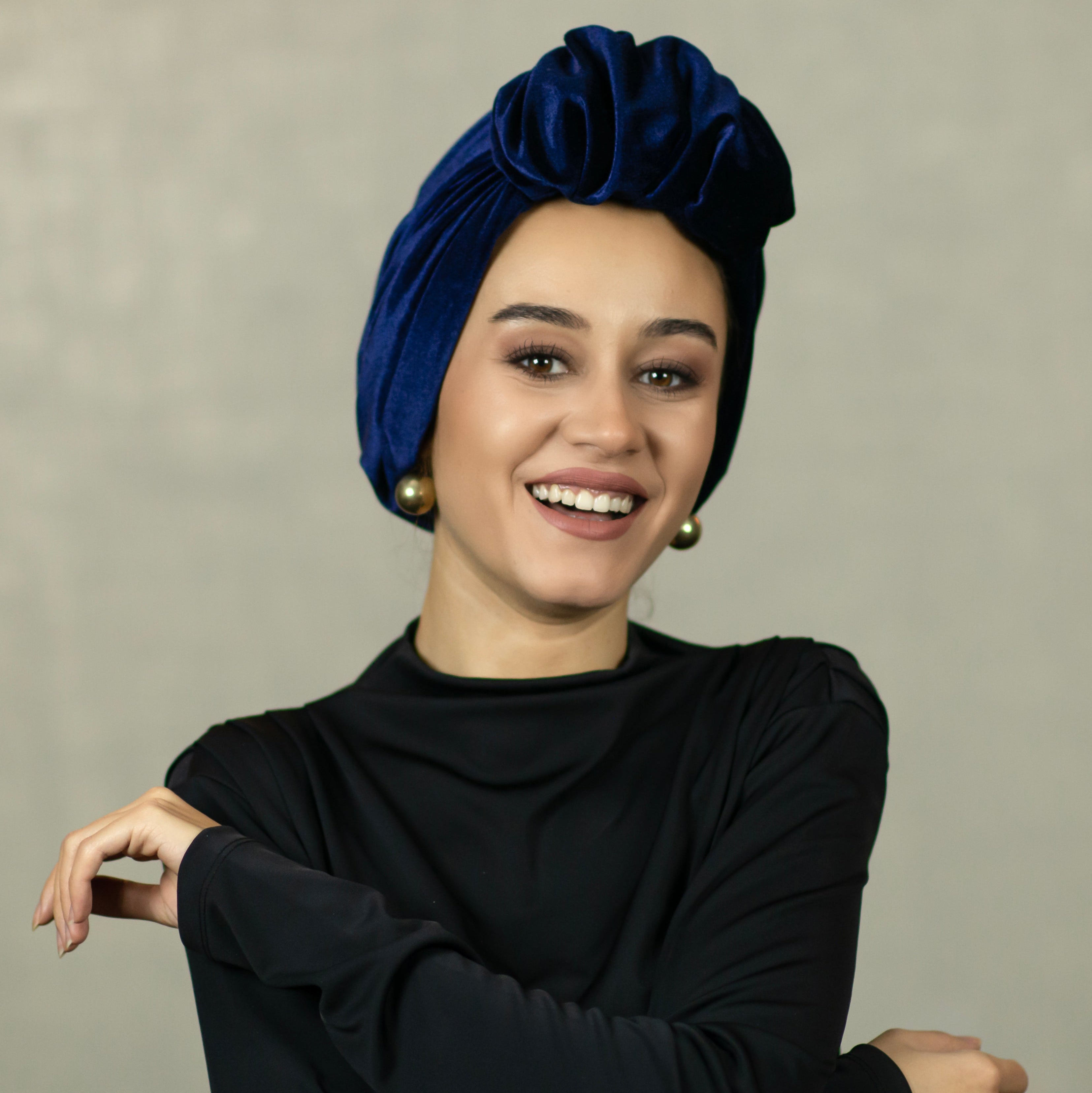 Beirut Bun Turban - Velvet Fabric