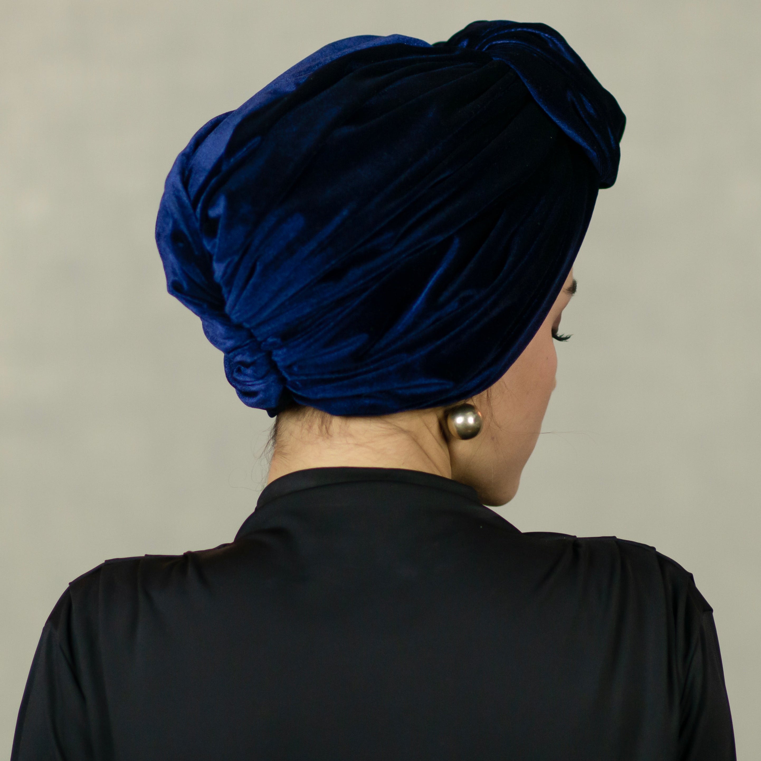 Beirut Bun Turban - Velvet Fabric