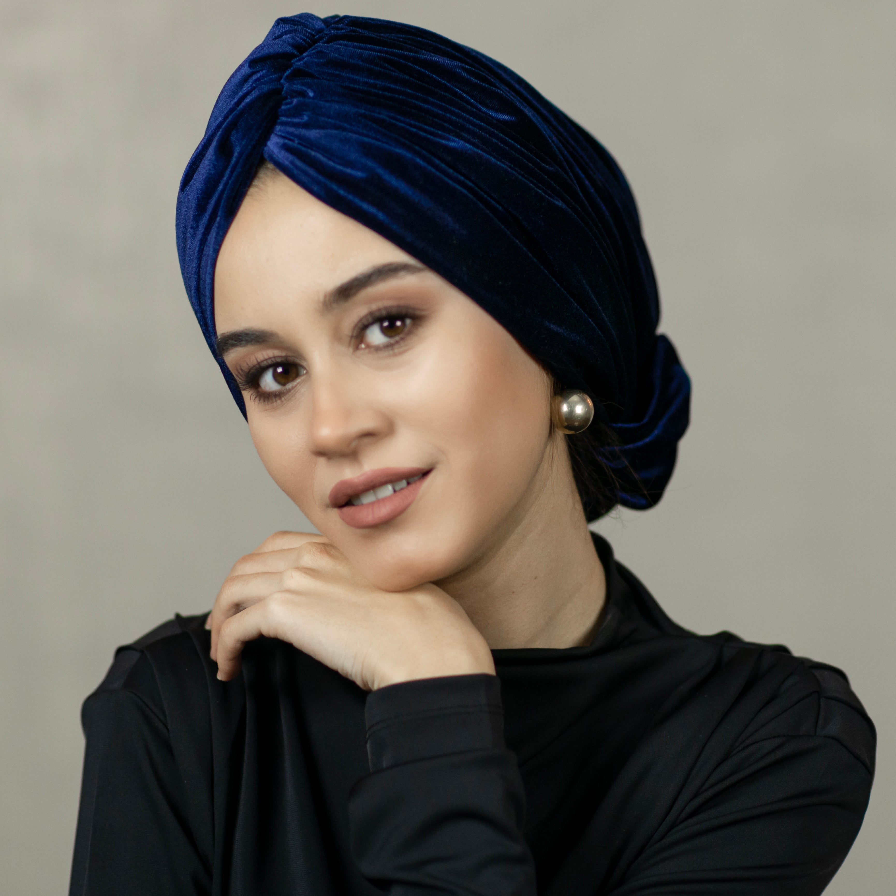 Beirut Bun Turban - Velvet Fabric