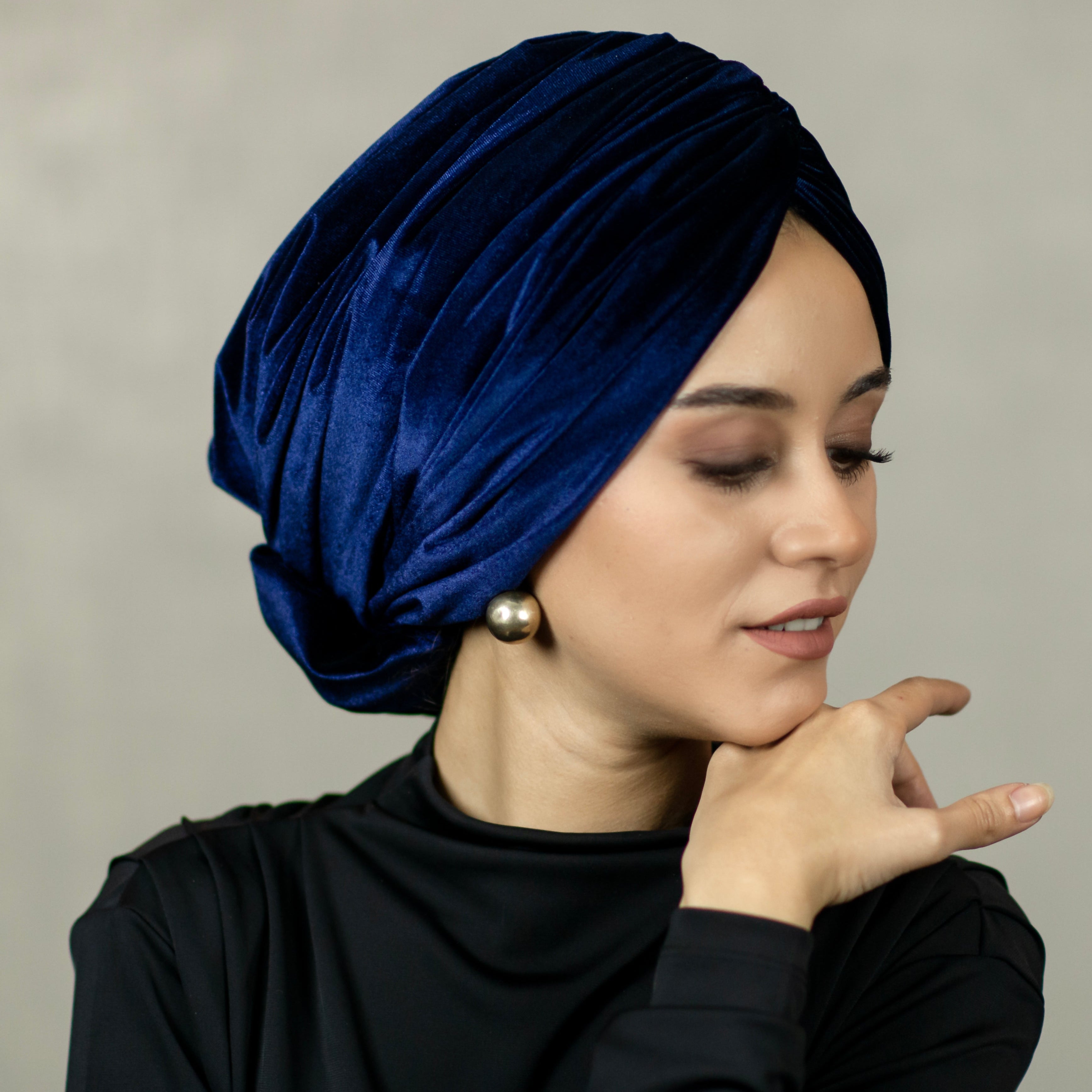 Beirut Bun Turban - Velvet Fabric