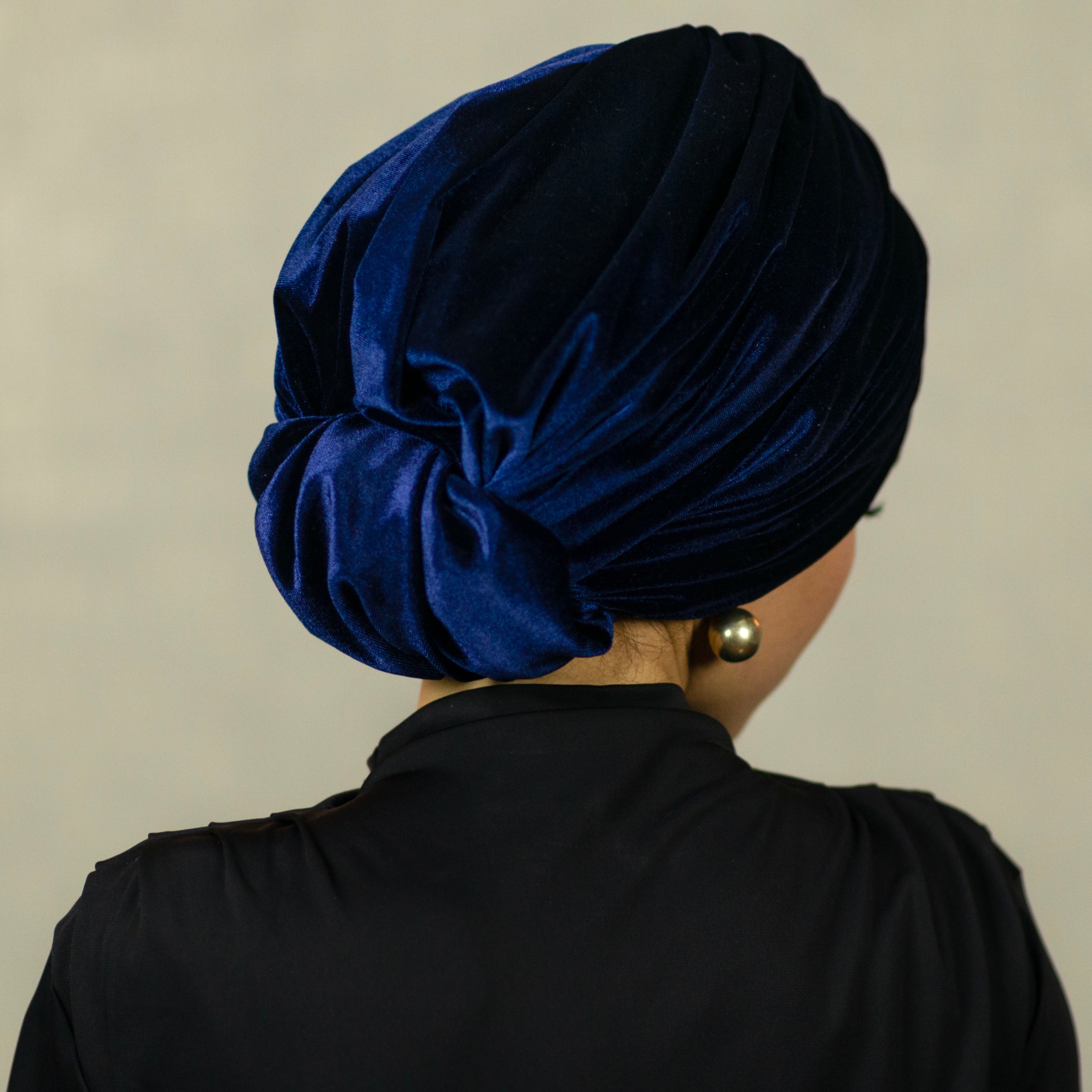 Beirut Bun Turban - Velvet Fabric