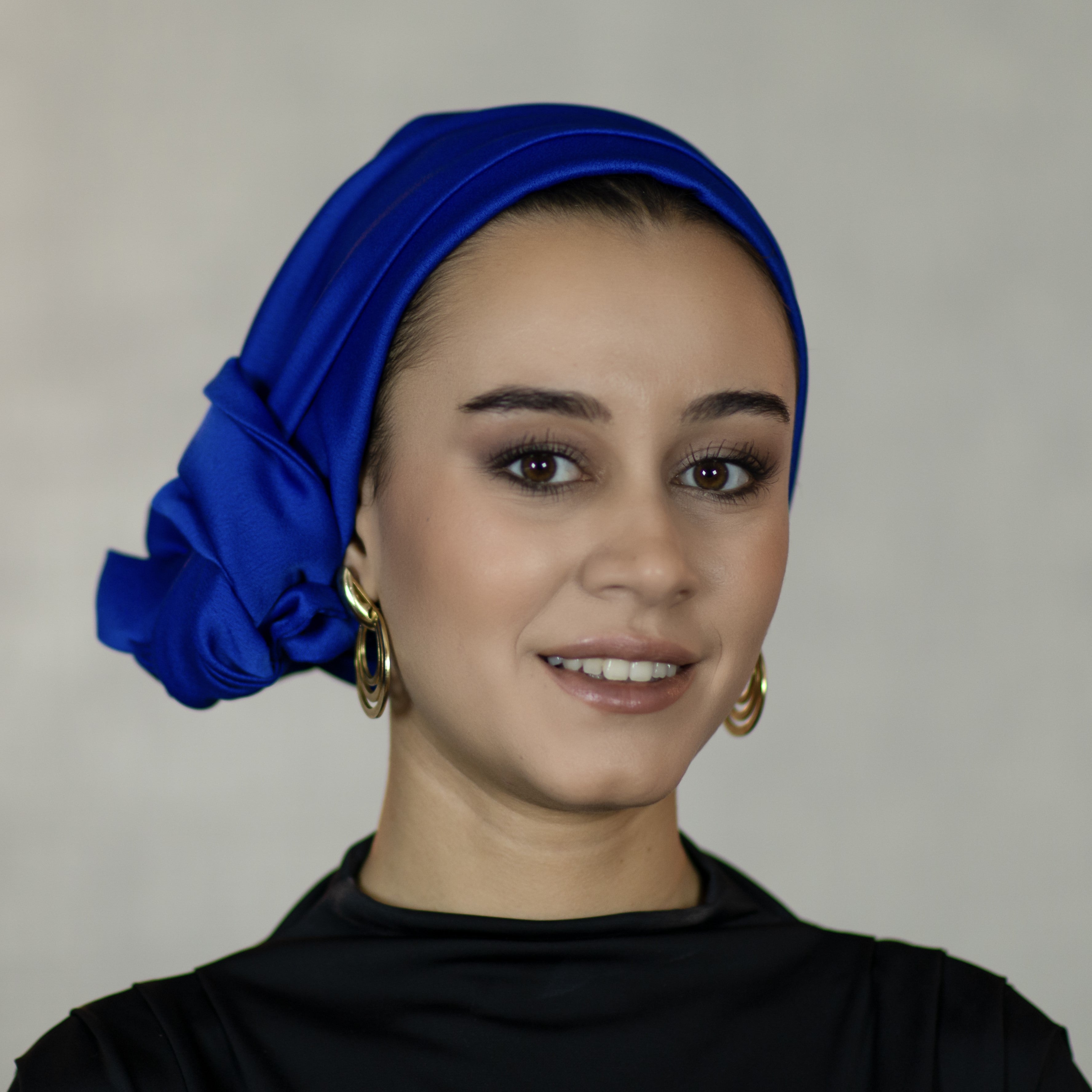 Dubai Tie Turban - Crepe Satin Fabric