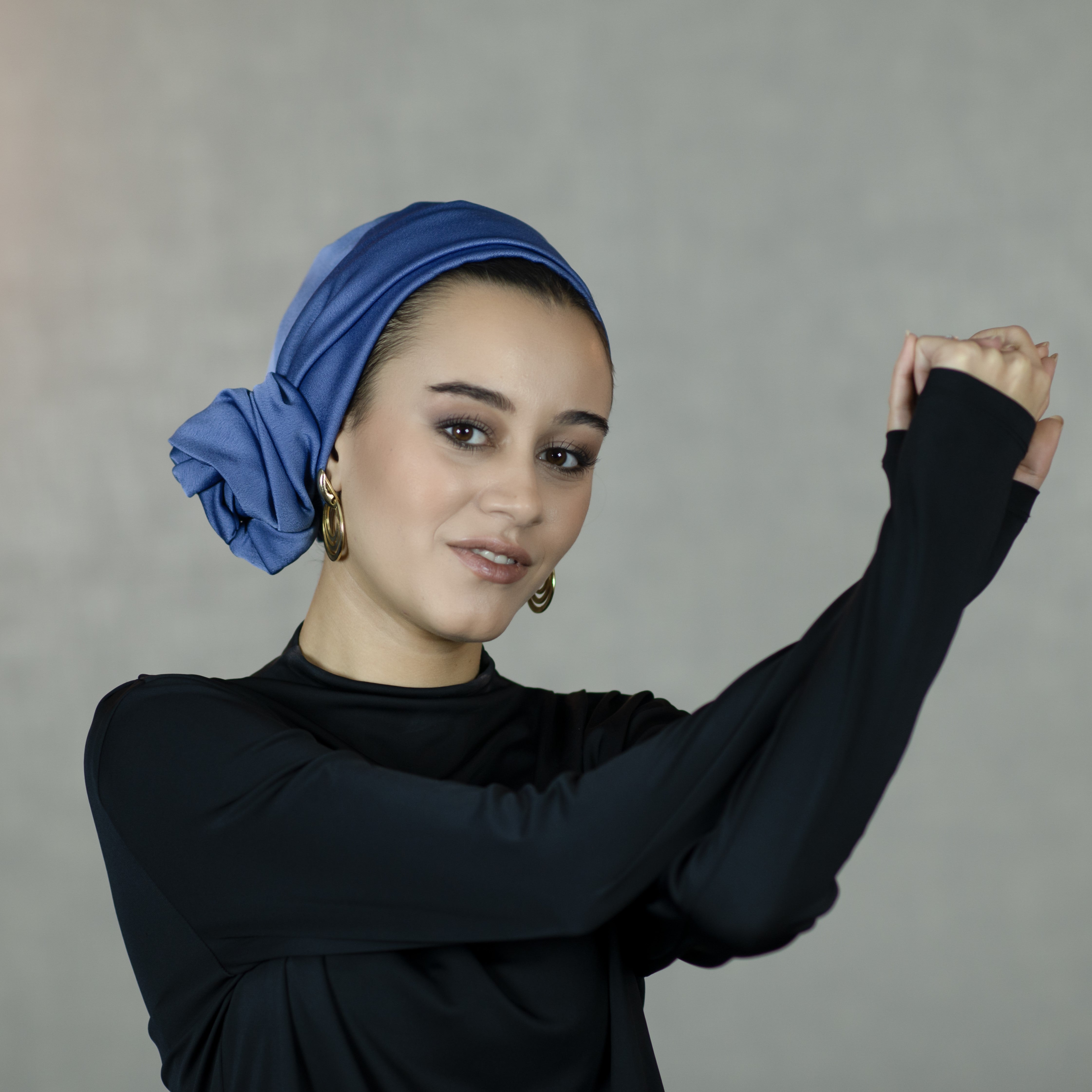 Dubai Tie Turban - Crepe Satin Fabric