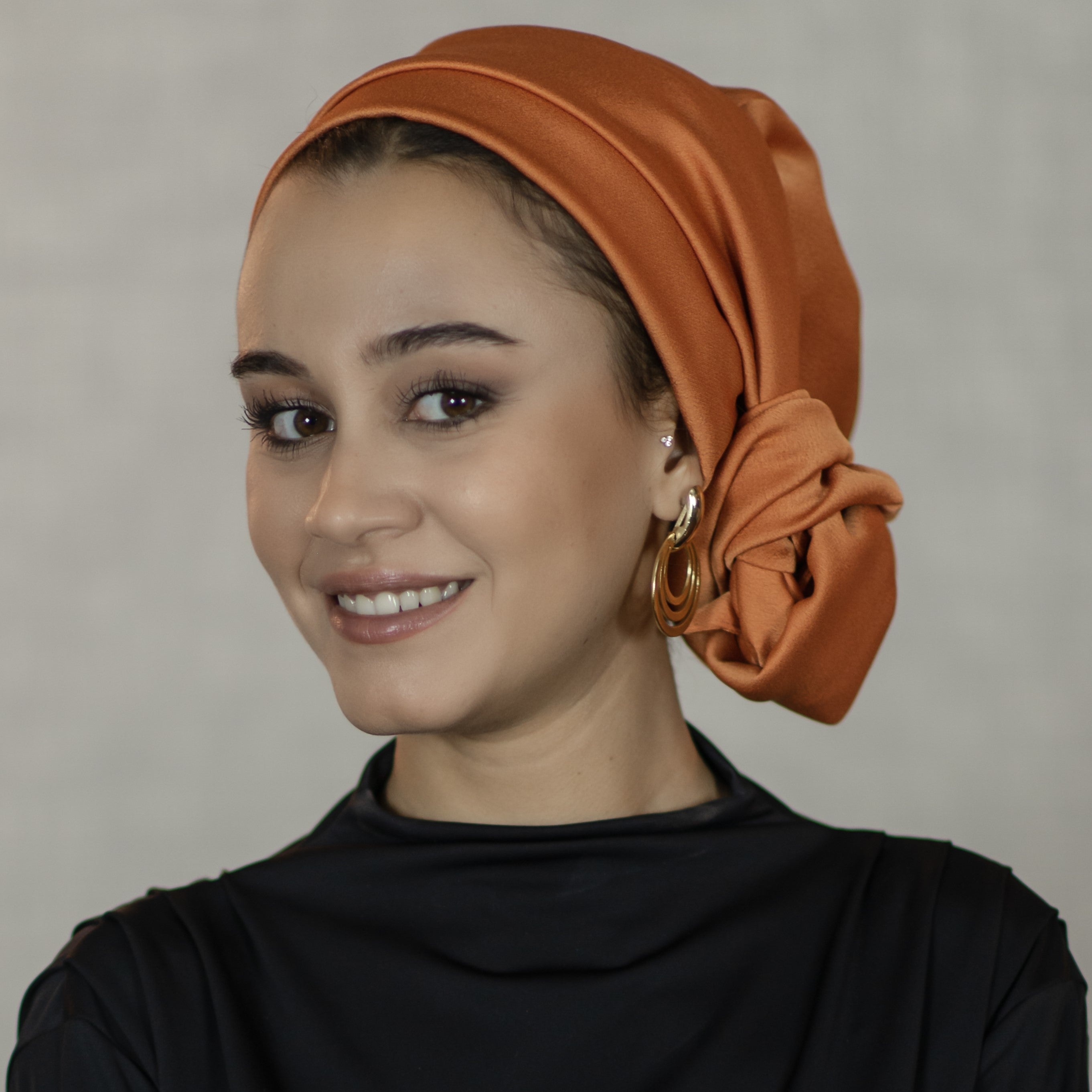 Dubai Tie Turban - Crepe Satin Fabric