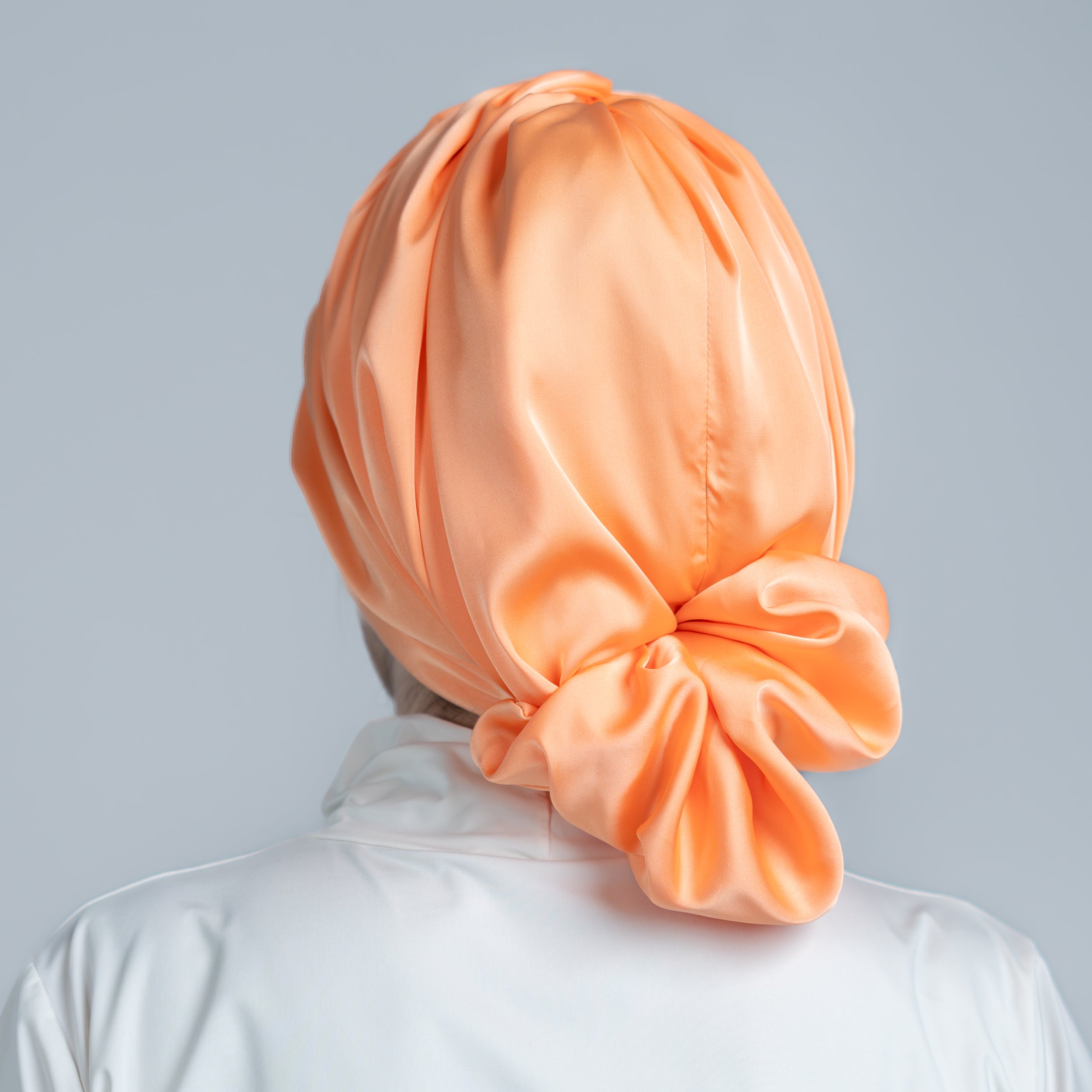 Abu Dhabi Ready-Made Bonnet - Lycra Satin Fabric - Black - BitterColors 