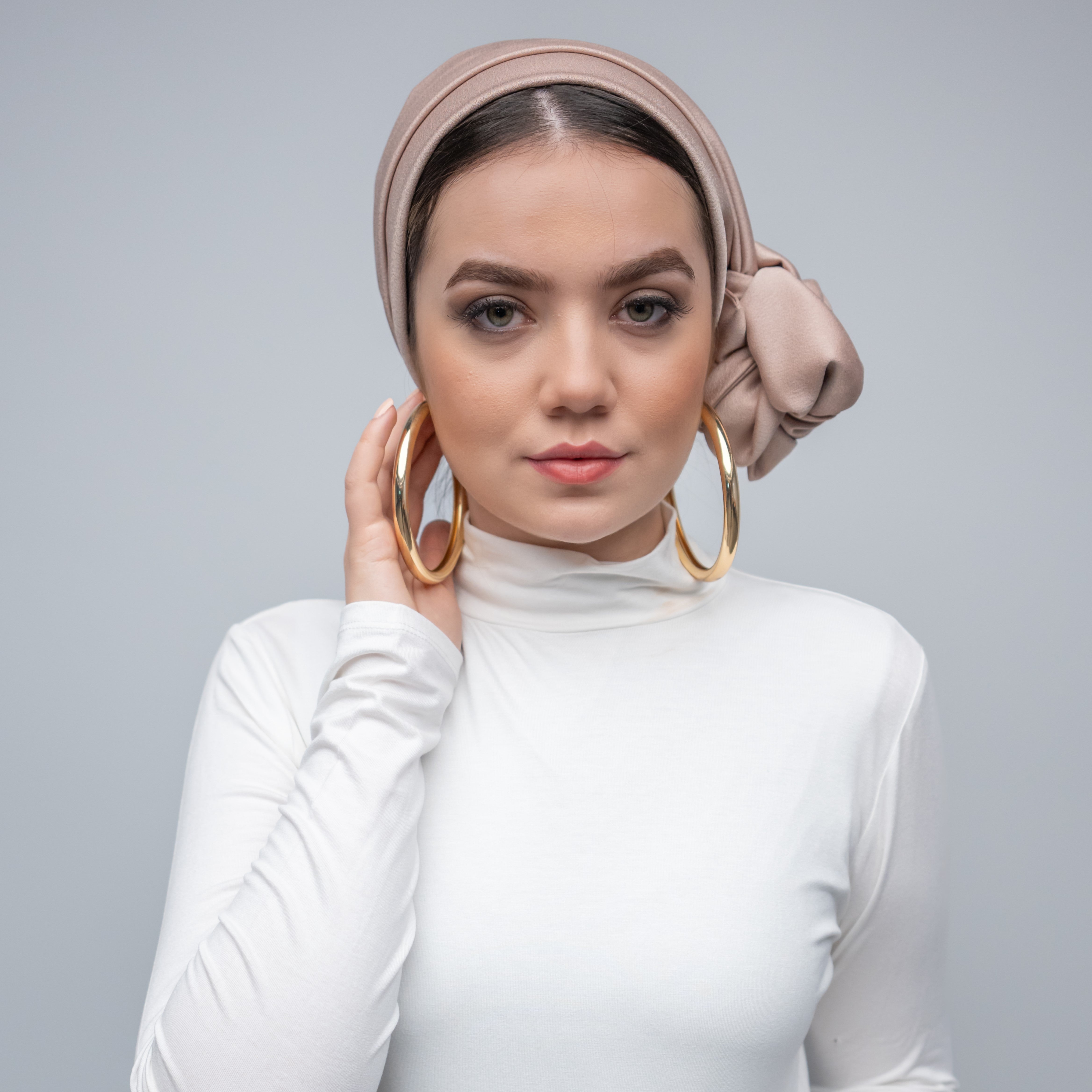 Dubai Tie Turban - Crepe Satin Fabric
