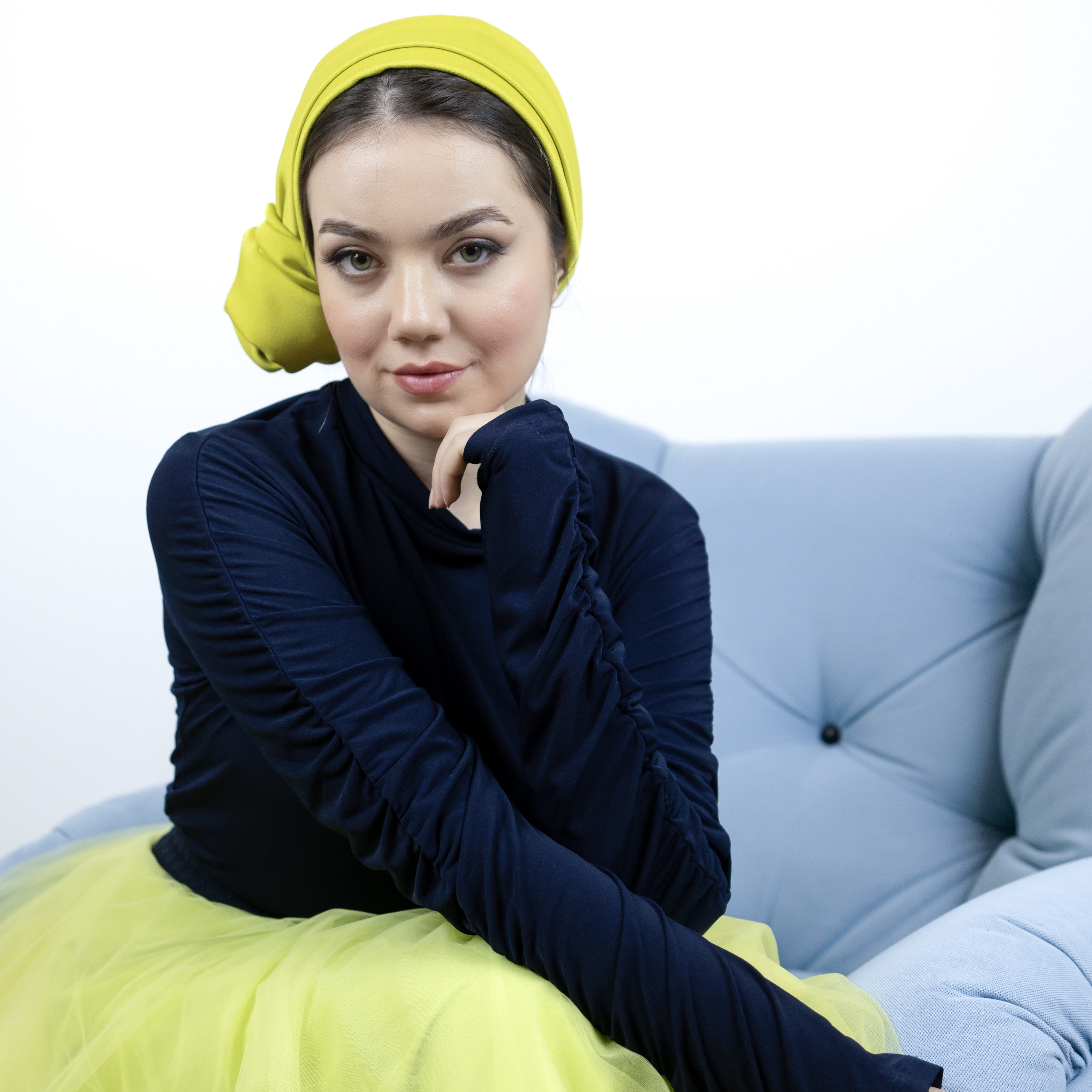 Dubai Tie Turban - Crepe Satin Fabric