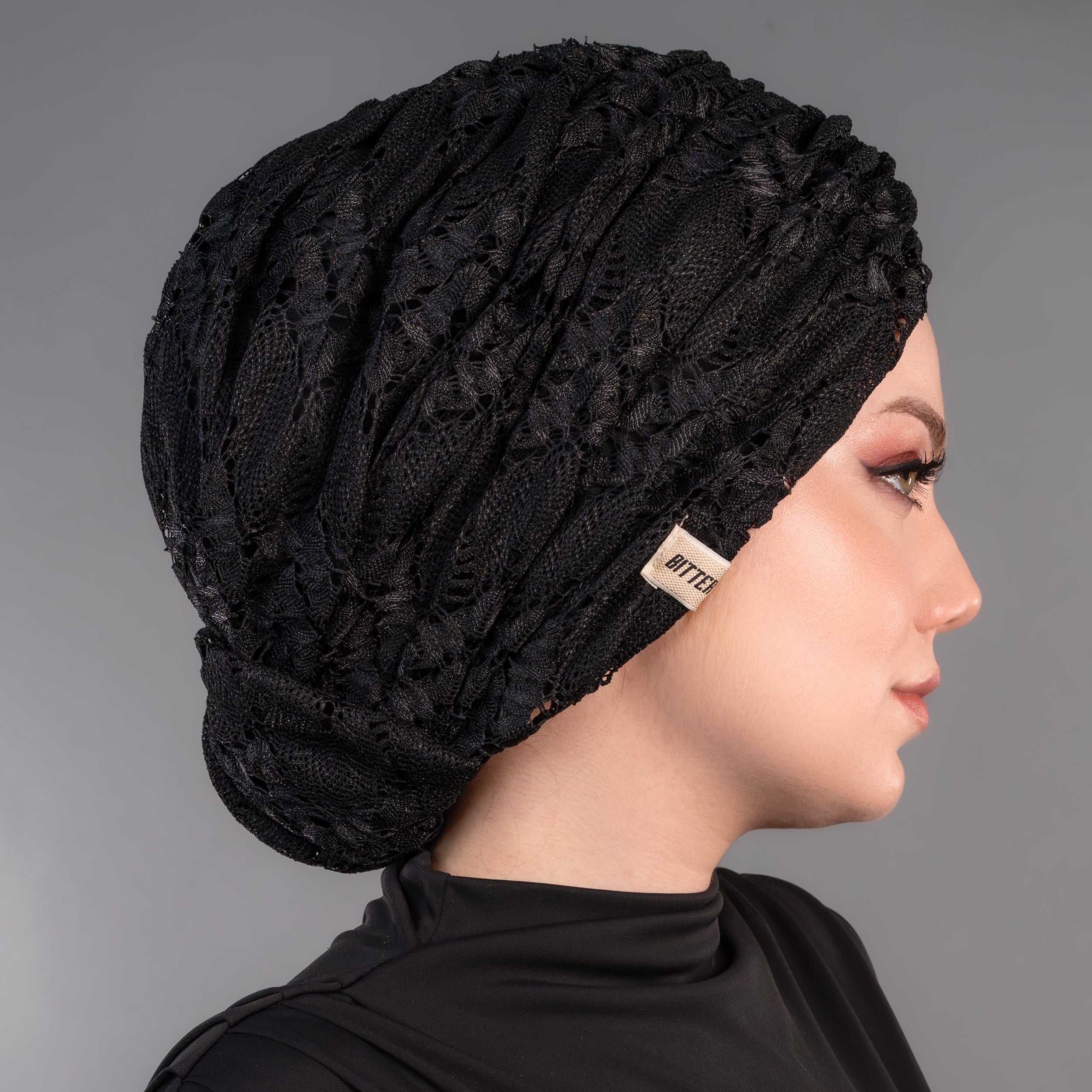 Beyrut Topuzlu Bone - Dokulu File Kumaş