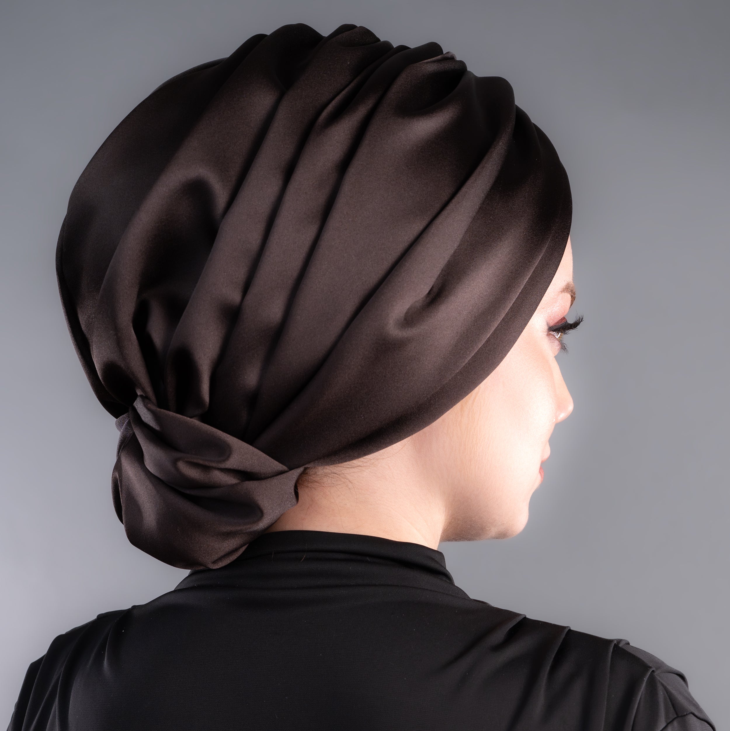 Beyrut Topuzlu Bone - Saten Kumaş