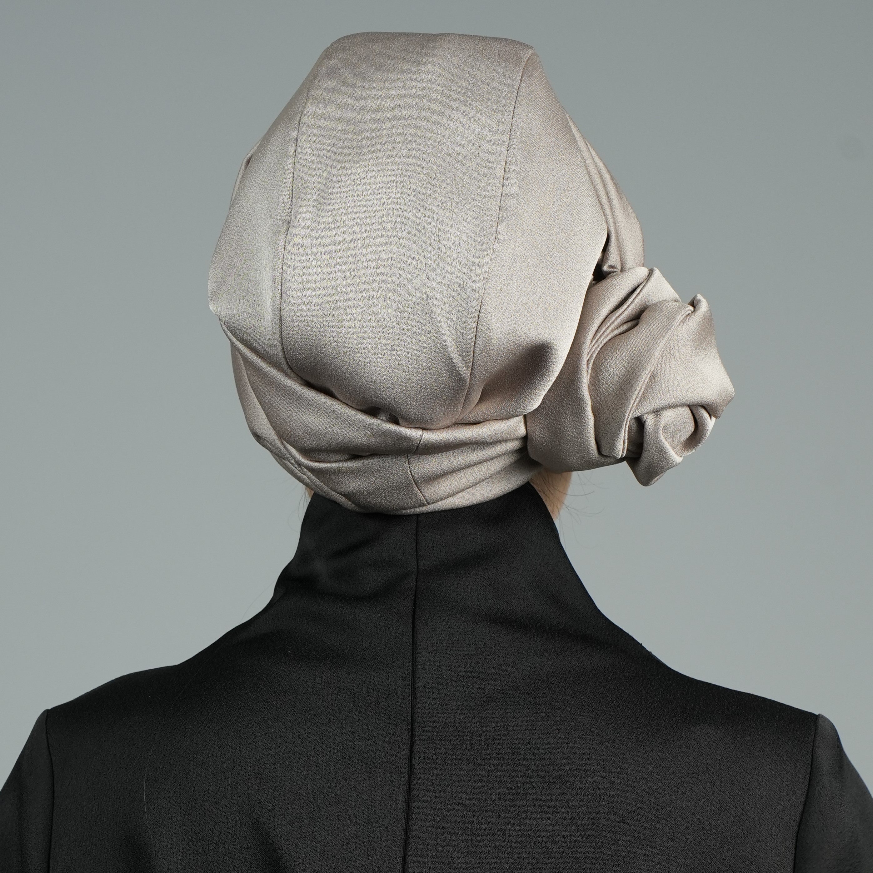Dubai Tie Turban - Crepe Satin Fabric