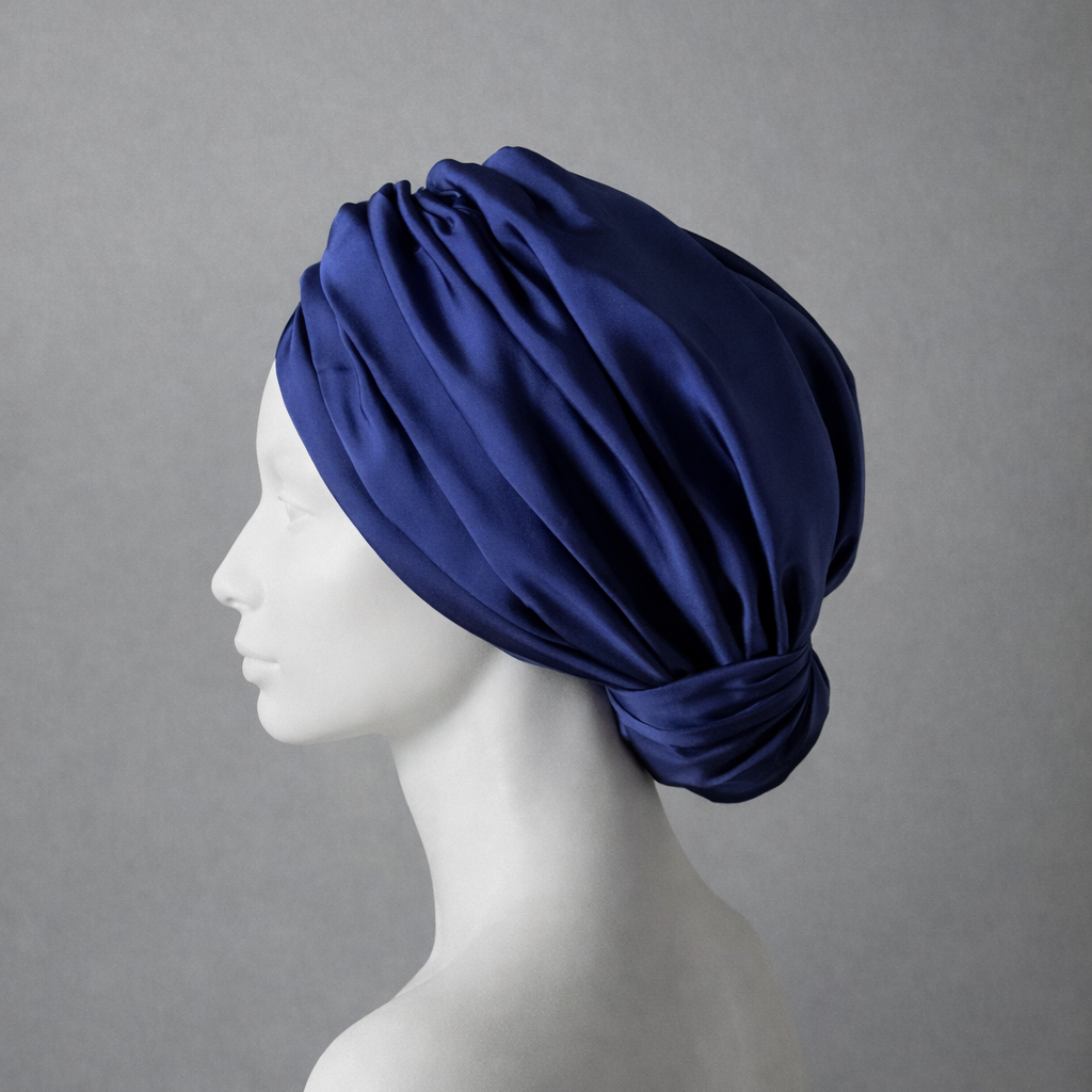 Beyrut Topuzlu Bone - Penye Astarlı - Saten Kumaş